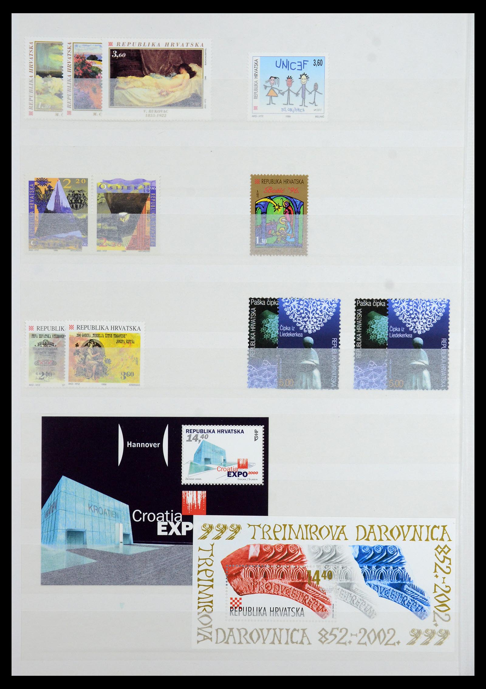 36461 046 - Stamp collection 36461 Slovenia, Croatia and Bosnia-Herzegovina MNH 1991