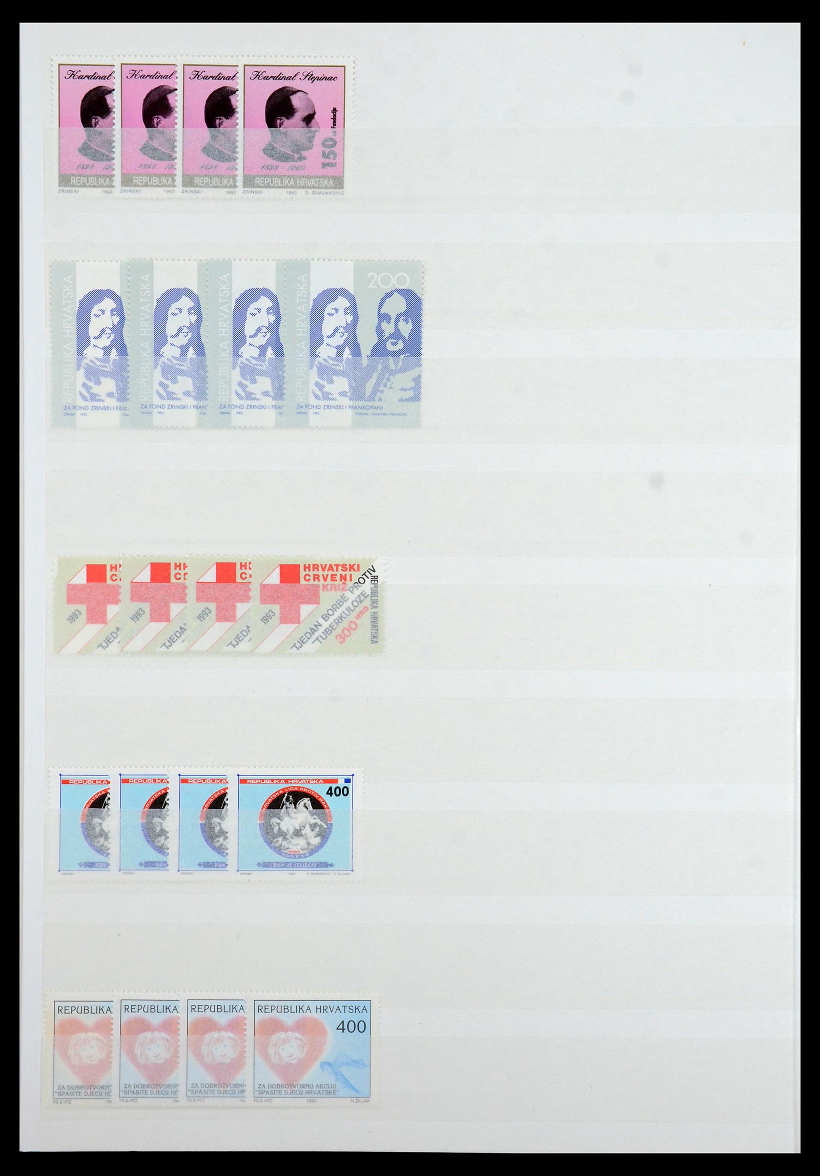 36461 056 - Stamp collection 36461 Slovenia, Croatia and Bosnia-Herzegovina MNH 1991
