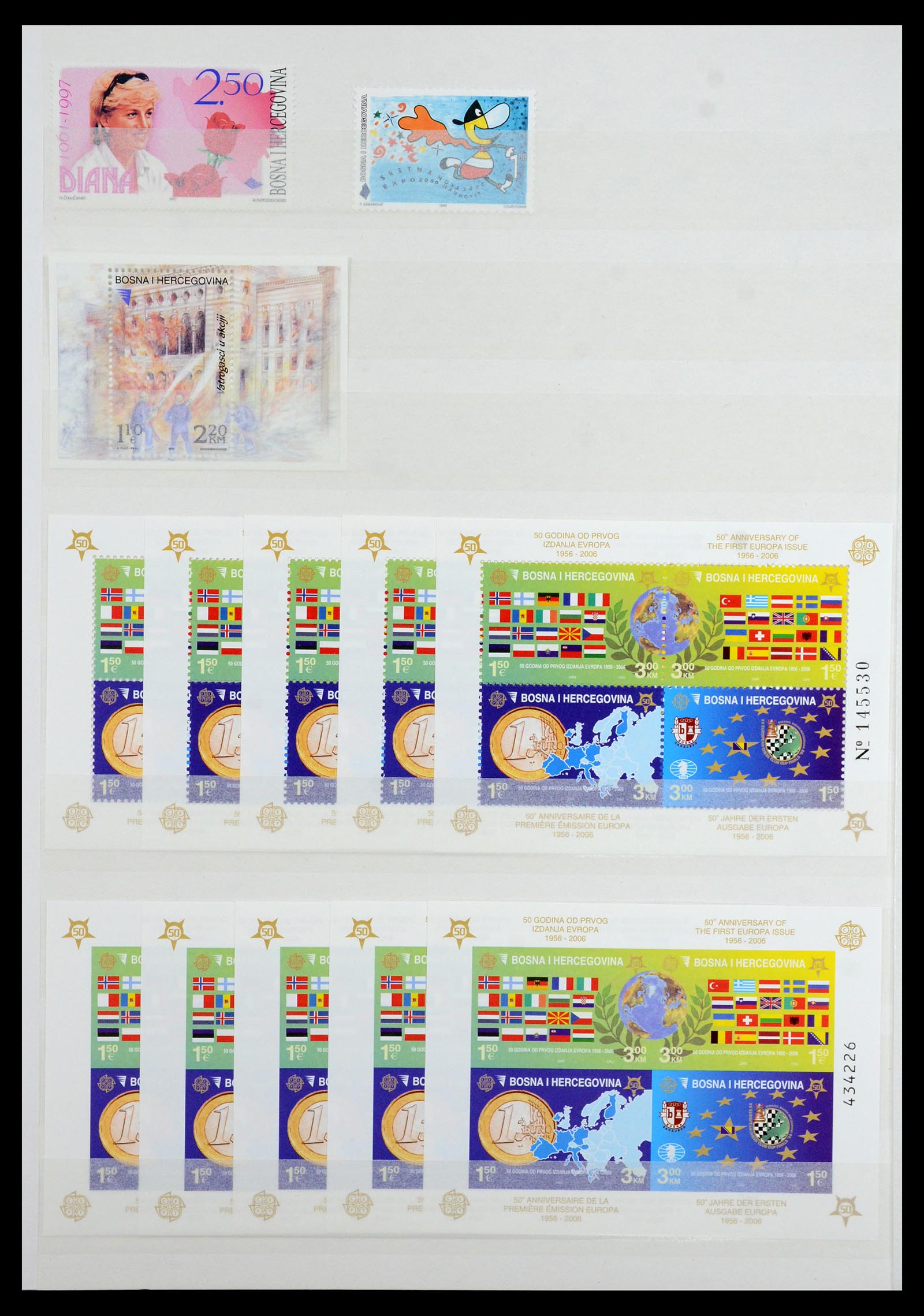 36461 058 - Postzegelverzameling 36461 Slovenië, Kroatië en Bosnië-Herzegowina po