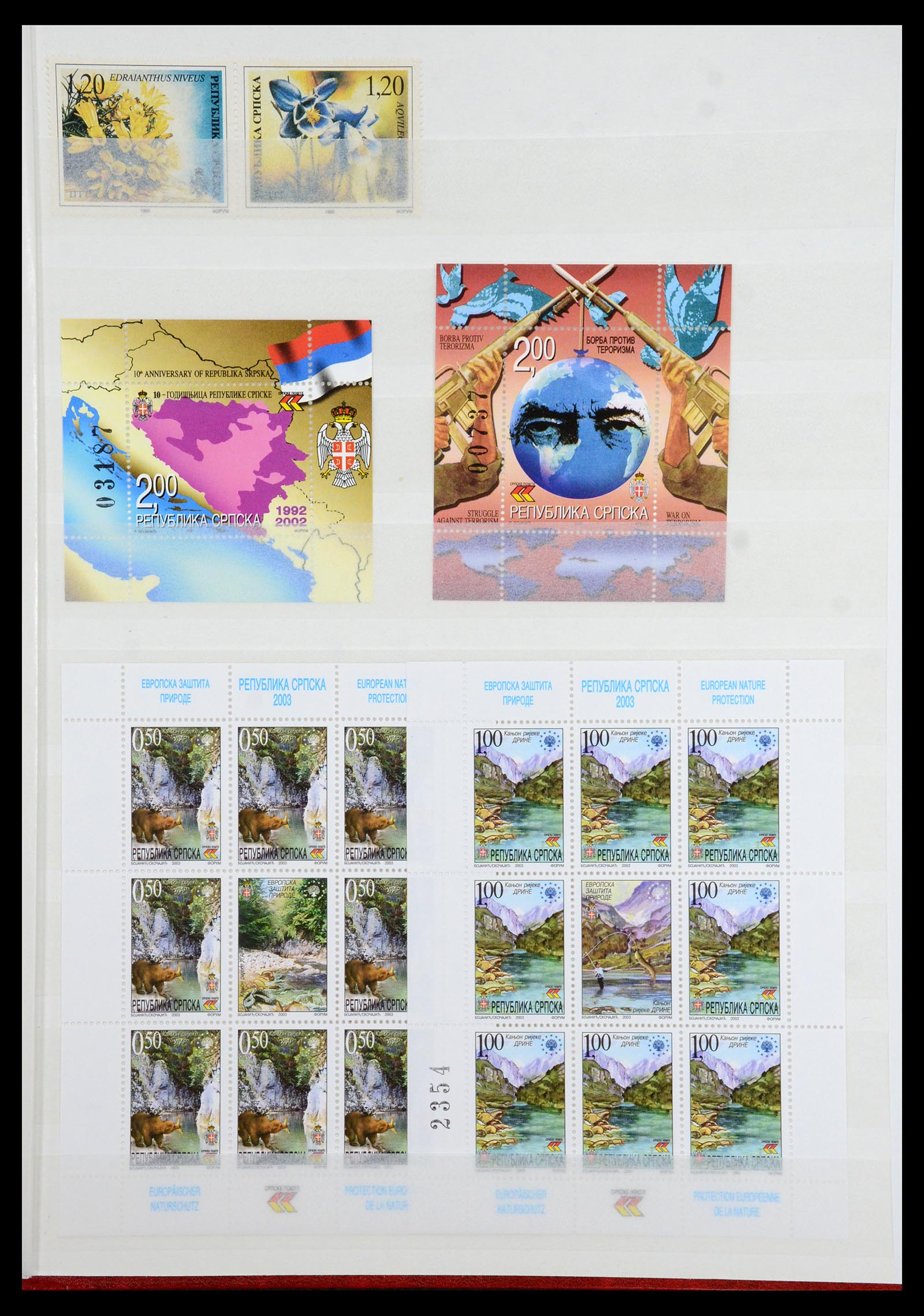 36461 061 - Postzegelverzameling 36461 Slovenië, Kroatië en Bosnië-Herzegowina po