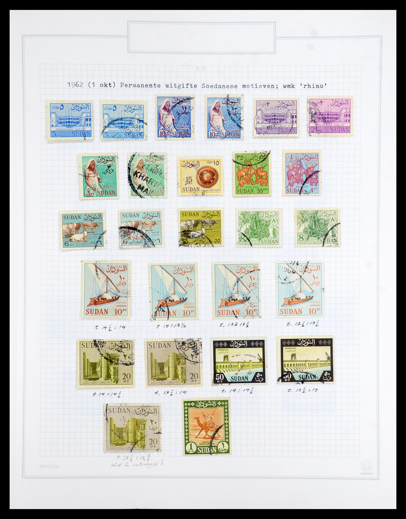 36462 001 - Postzegelverzameling 36462 Soedan 1958-2008.