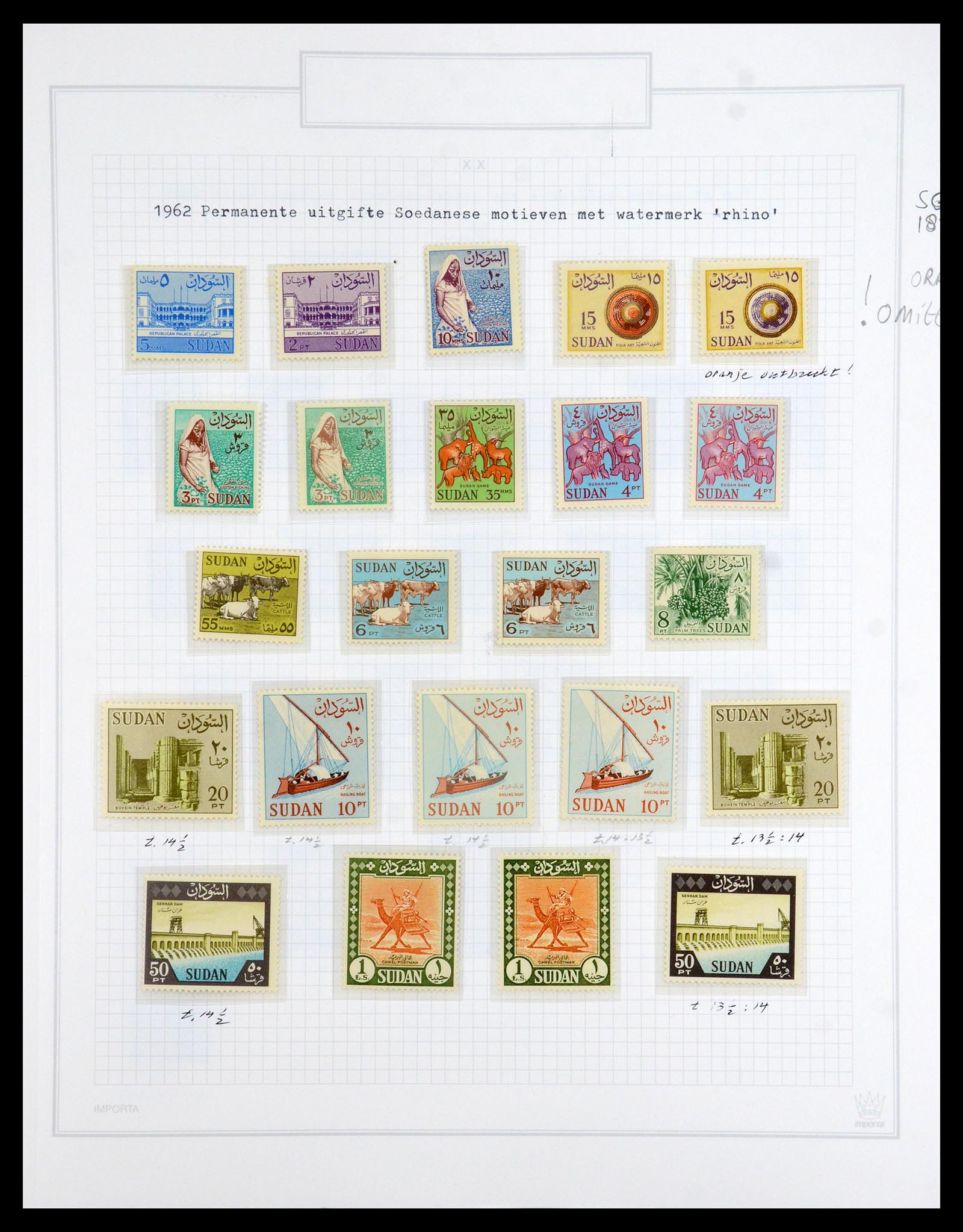 36462 002 - Postzegelverzameling 36462 Soedan 1958-2008.