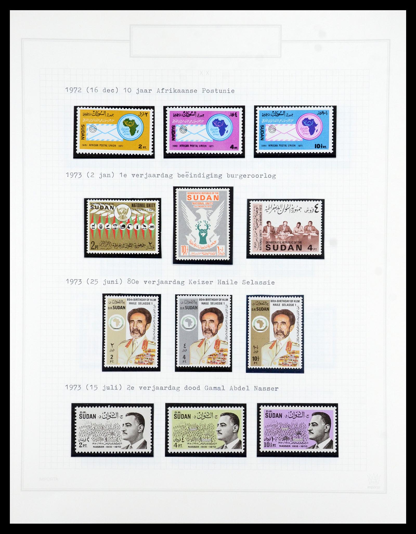 36462 028 - Postzegelverzameling 36462 Soedan 1958-2008.