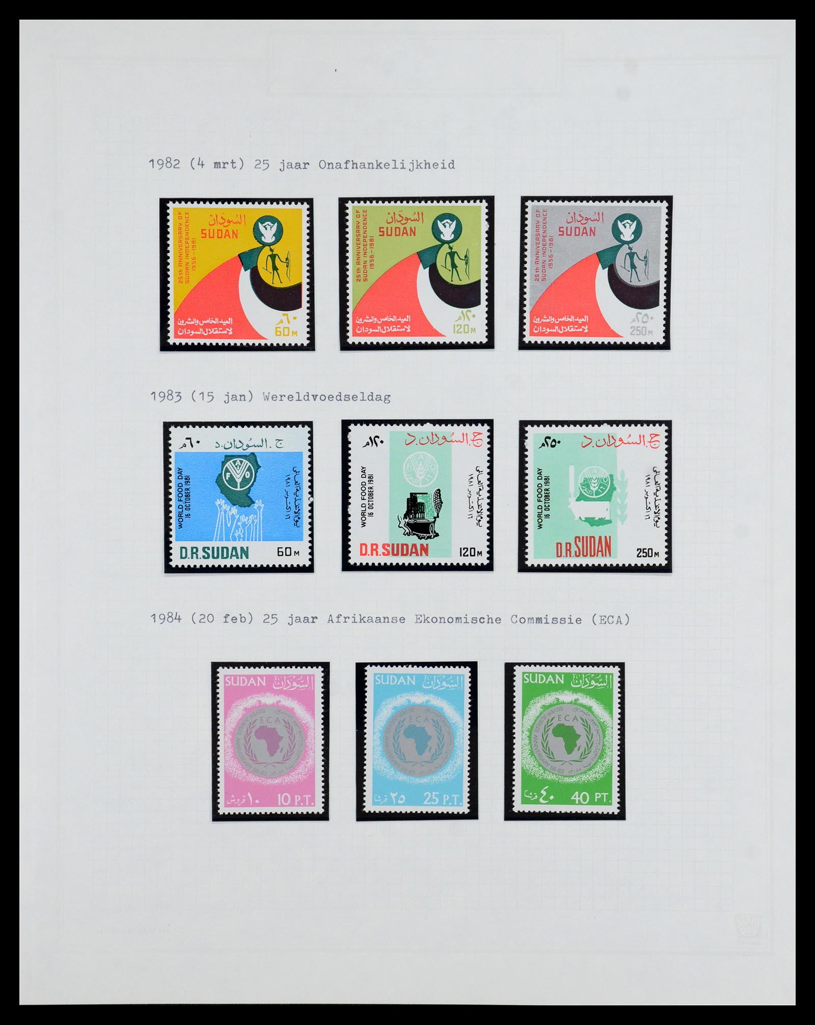 36462 034 - Postzegelverzameling 36462 Soedan 1958-2008.