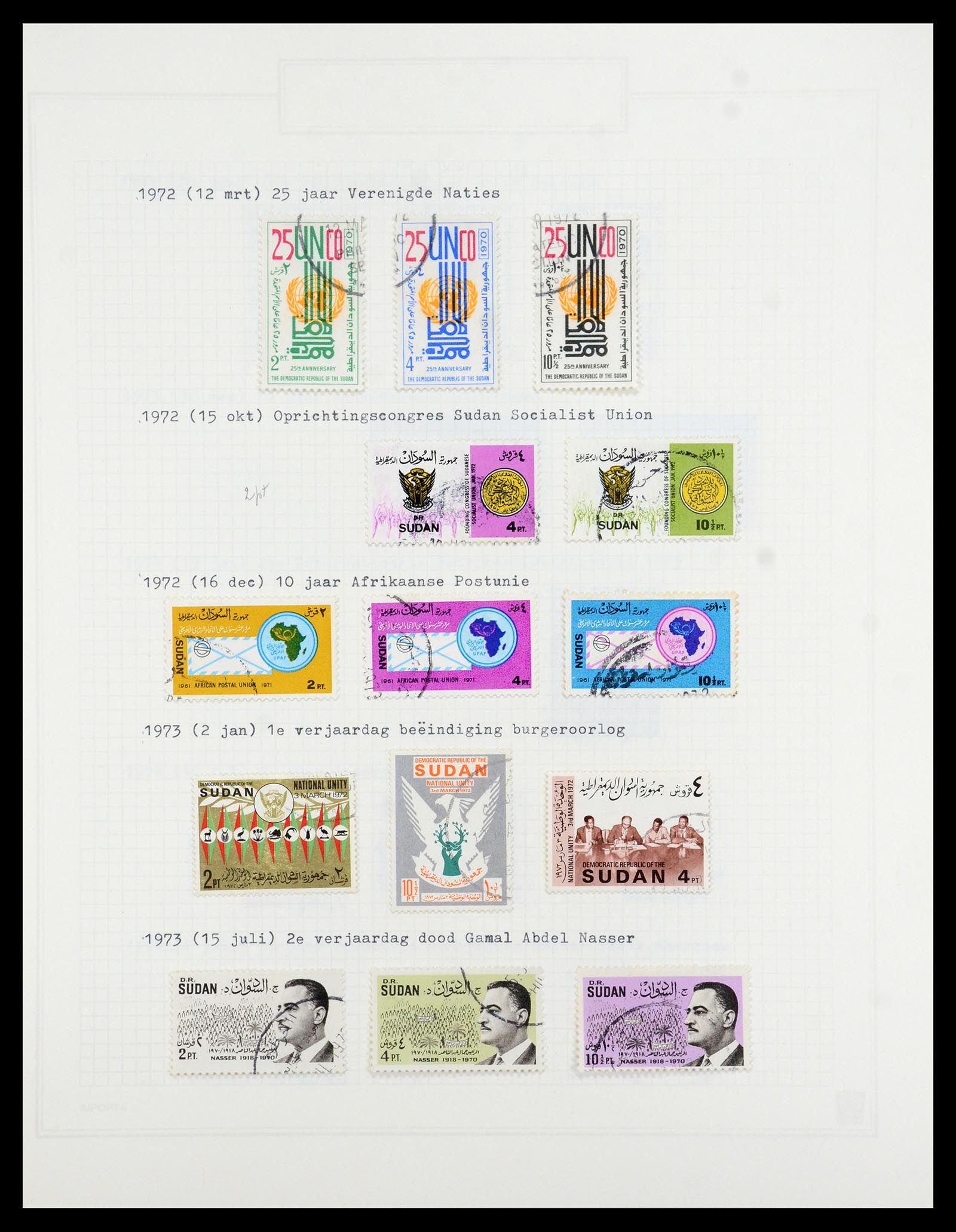 36462 065 - Postzegelverzameling 36462 Soedan 1958-2008.