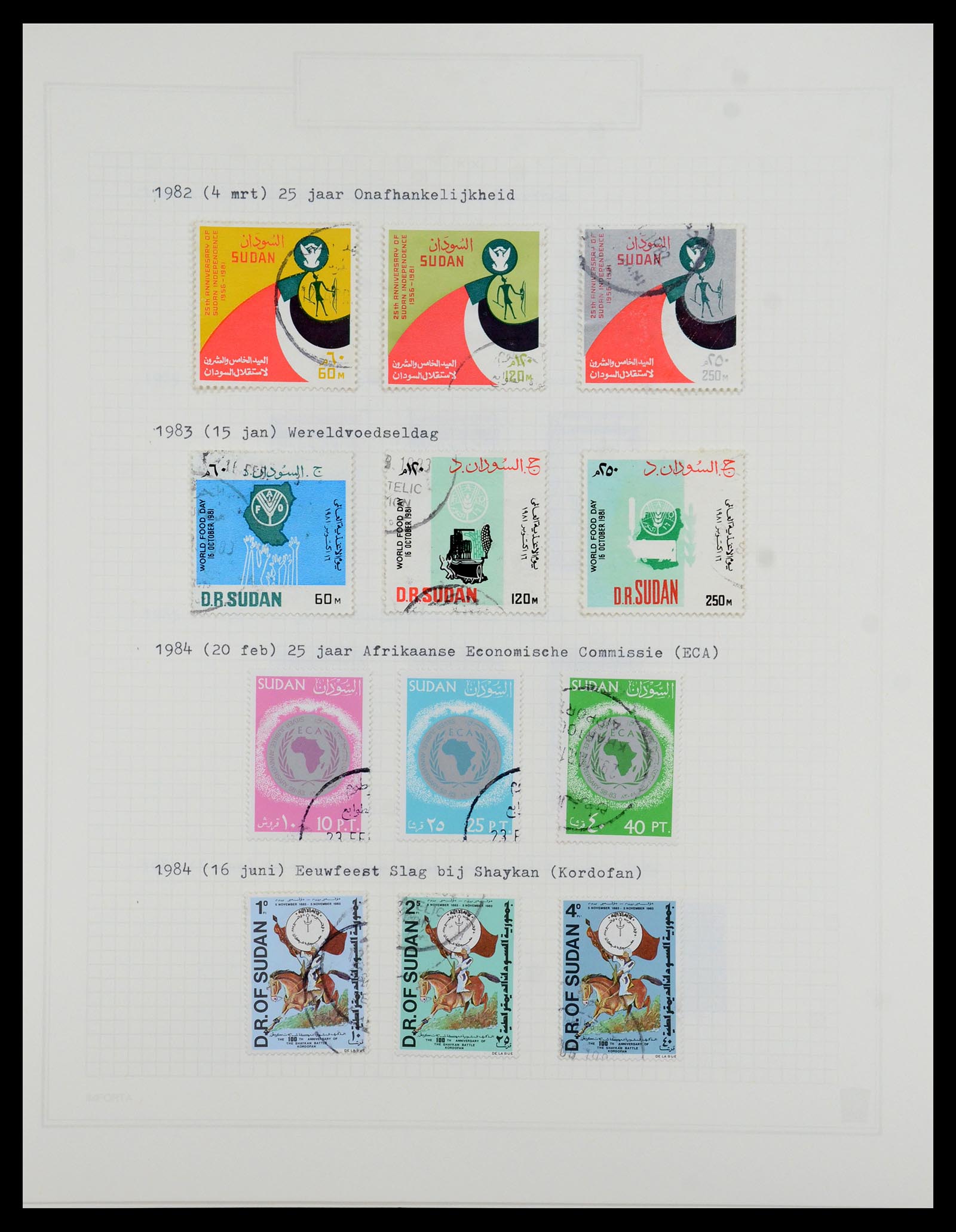 36462 071 - Postzegelverzameling 36462 Soedan 1958-2008.