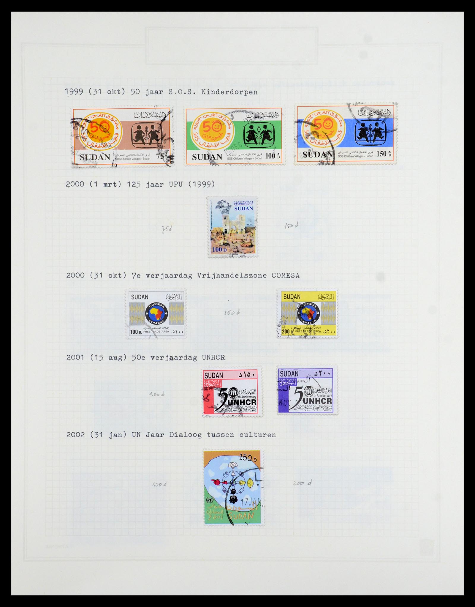 36462 082 - Postzegelverzameling 36462 Soedan 1958-2008.
