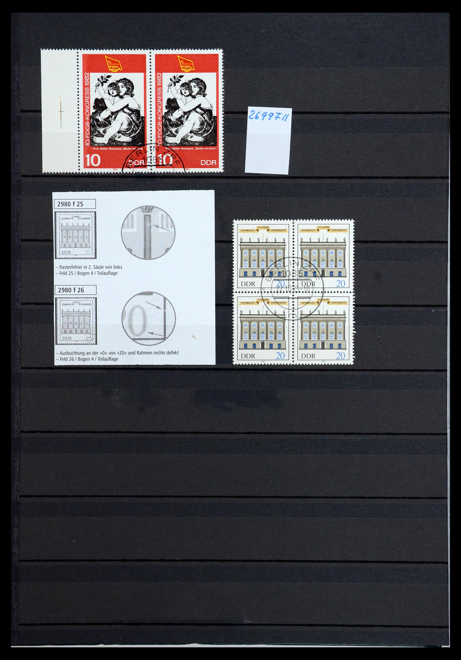 36466 012 - Postzegelverzameling 36466 DDR gespecialiseerd 1949-1986.