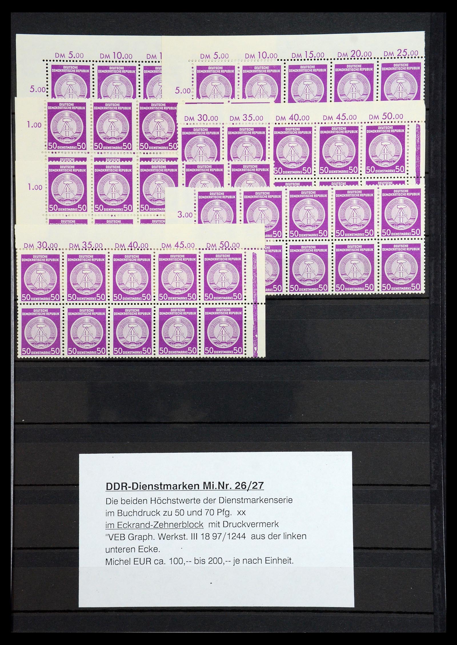 36466 033 - Postzegelverzameling 36466 DDR gespecialiseerd 1949-1986.