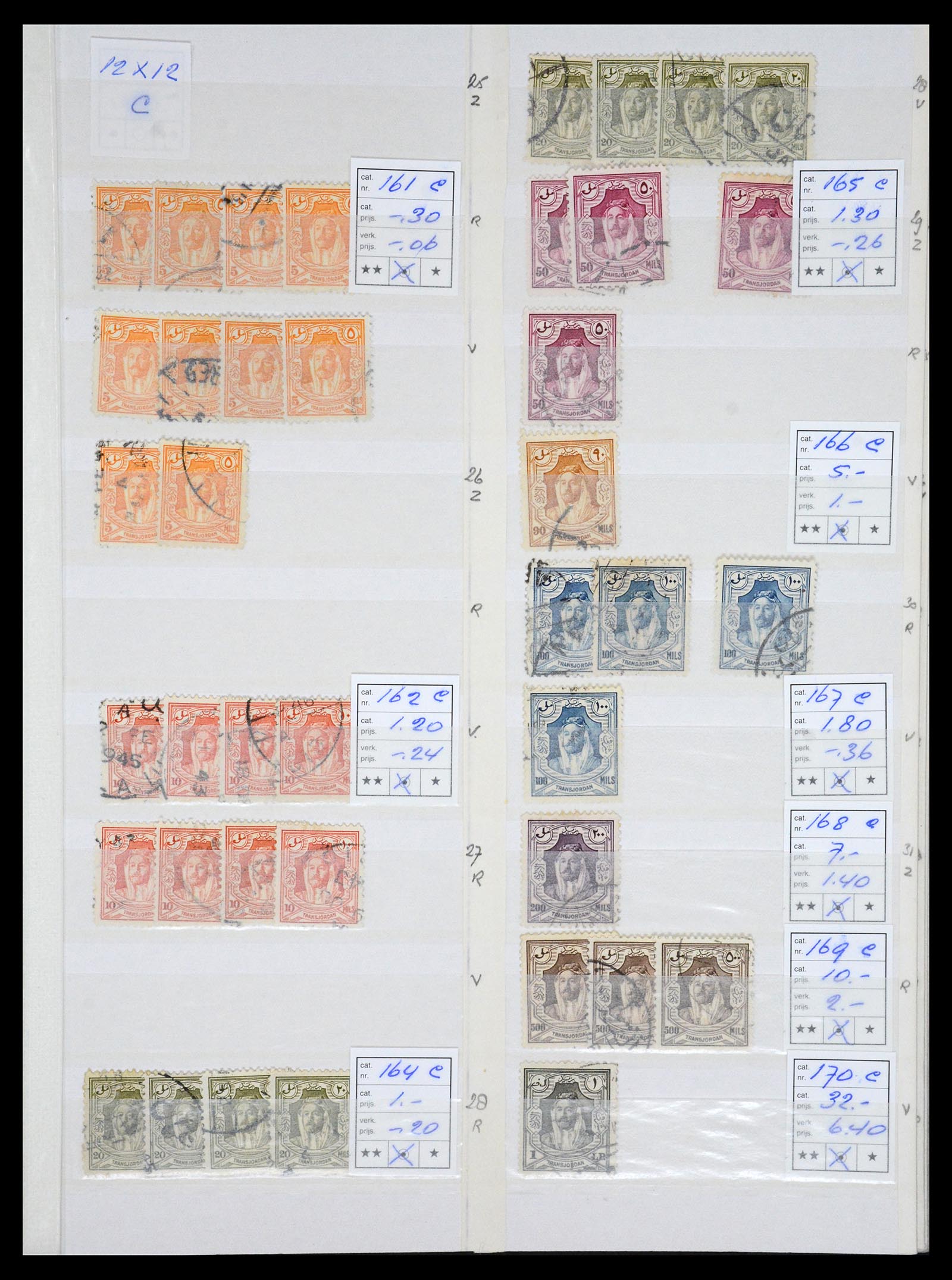 36468 003 - Postzegelverzameling 36468 Jordanië 1920-1998.
