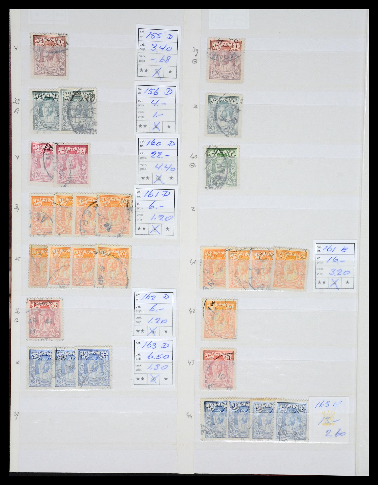 36468 004 - Postzegelverzameling 36468 Jordanië 1920-1998.