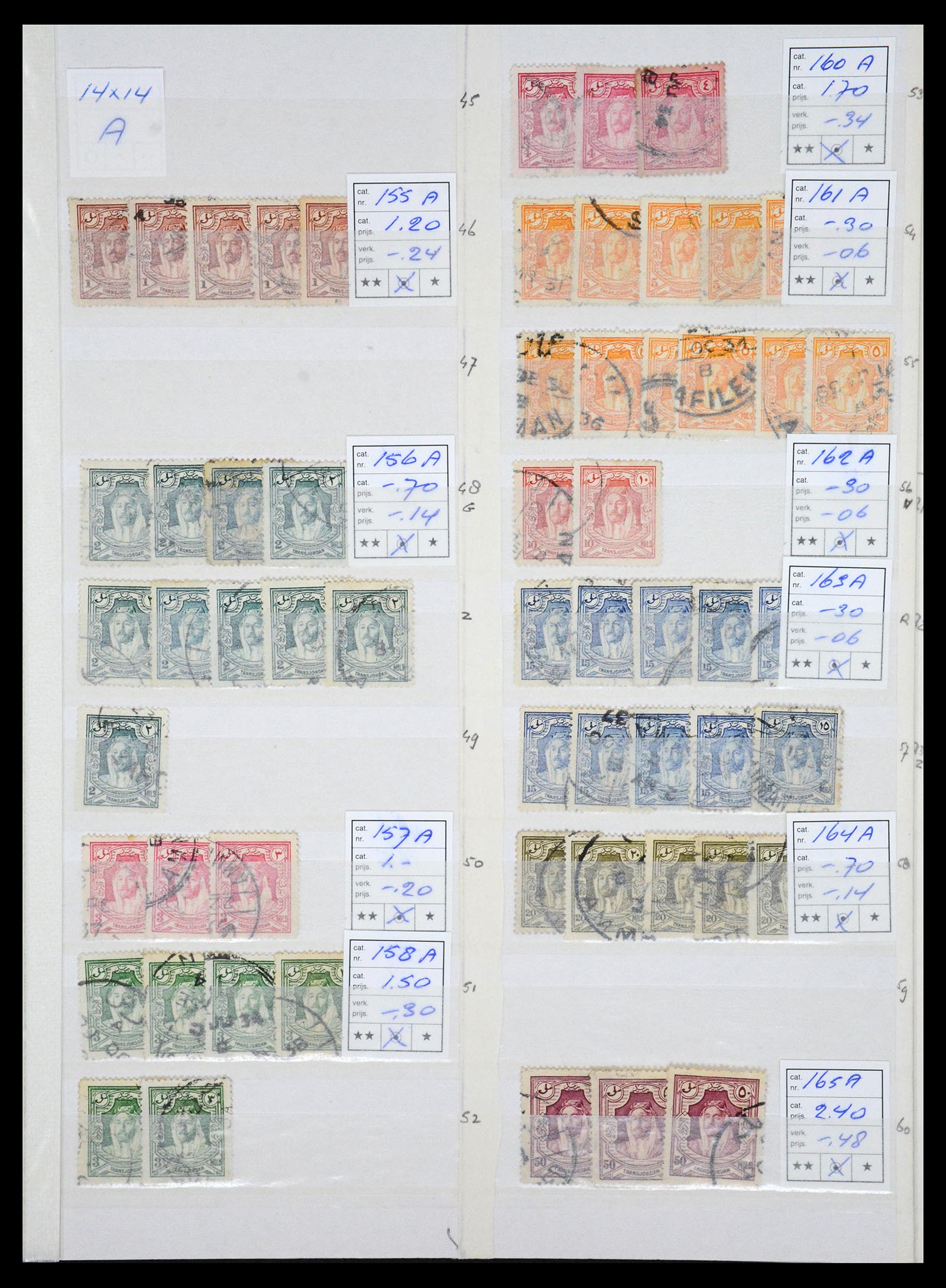 36468 005 - Postzegelverzameling 36468 Jordanië 1920-1998.