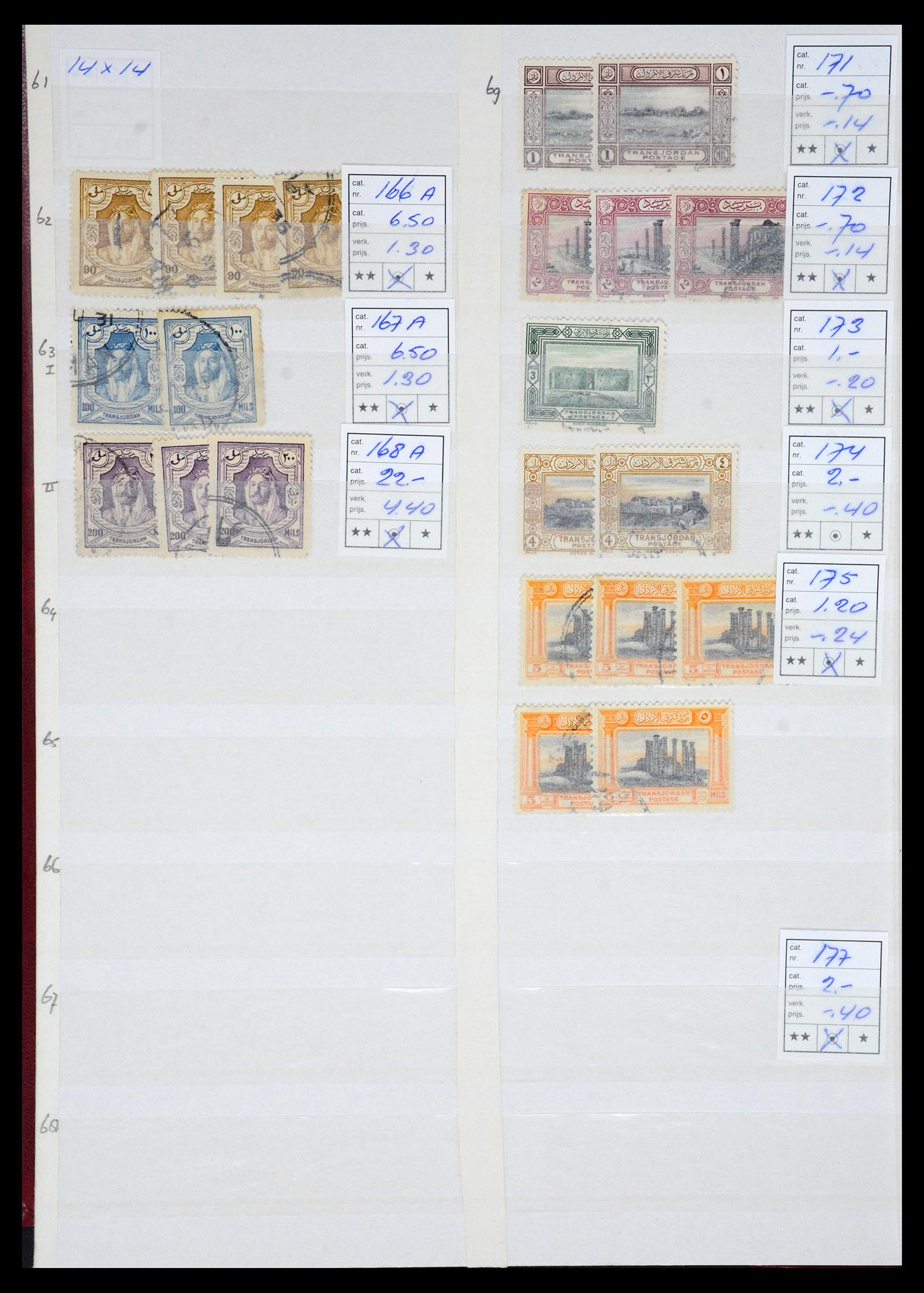 36468 006 - Postzegelverzameling 36468 Jordanië 1920-1998.