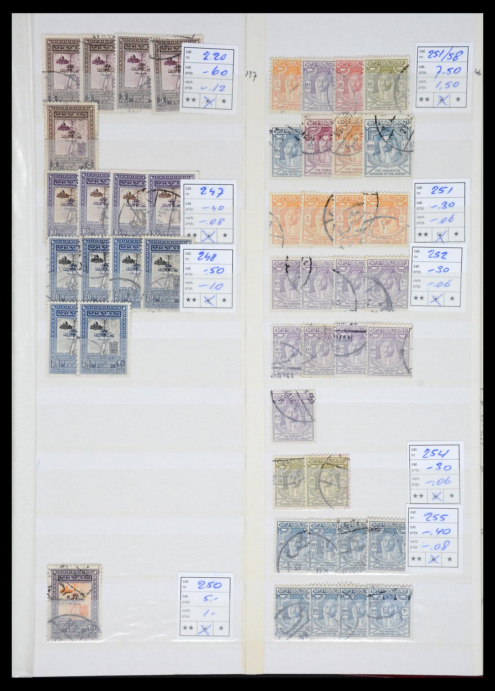 36468 011 - Postzegelverzameling 36468 Jordanië 1920-1998.
