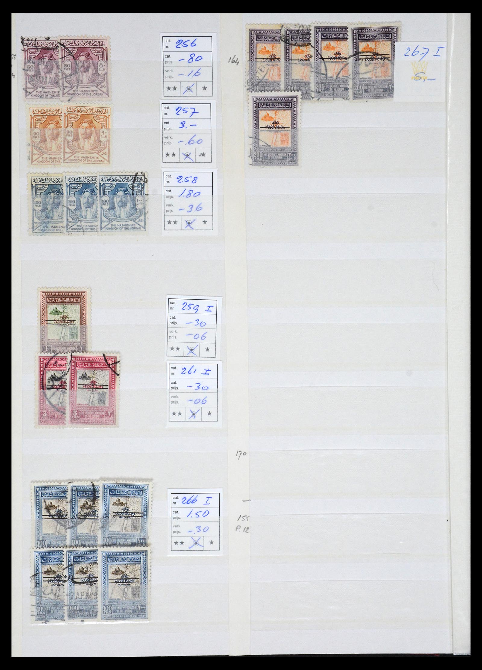 36468 012 - Postzegelverzameling 36468 Jordanië 1920-1998.