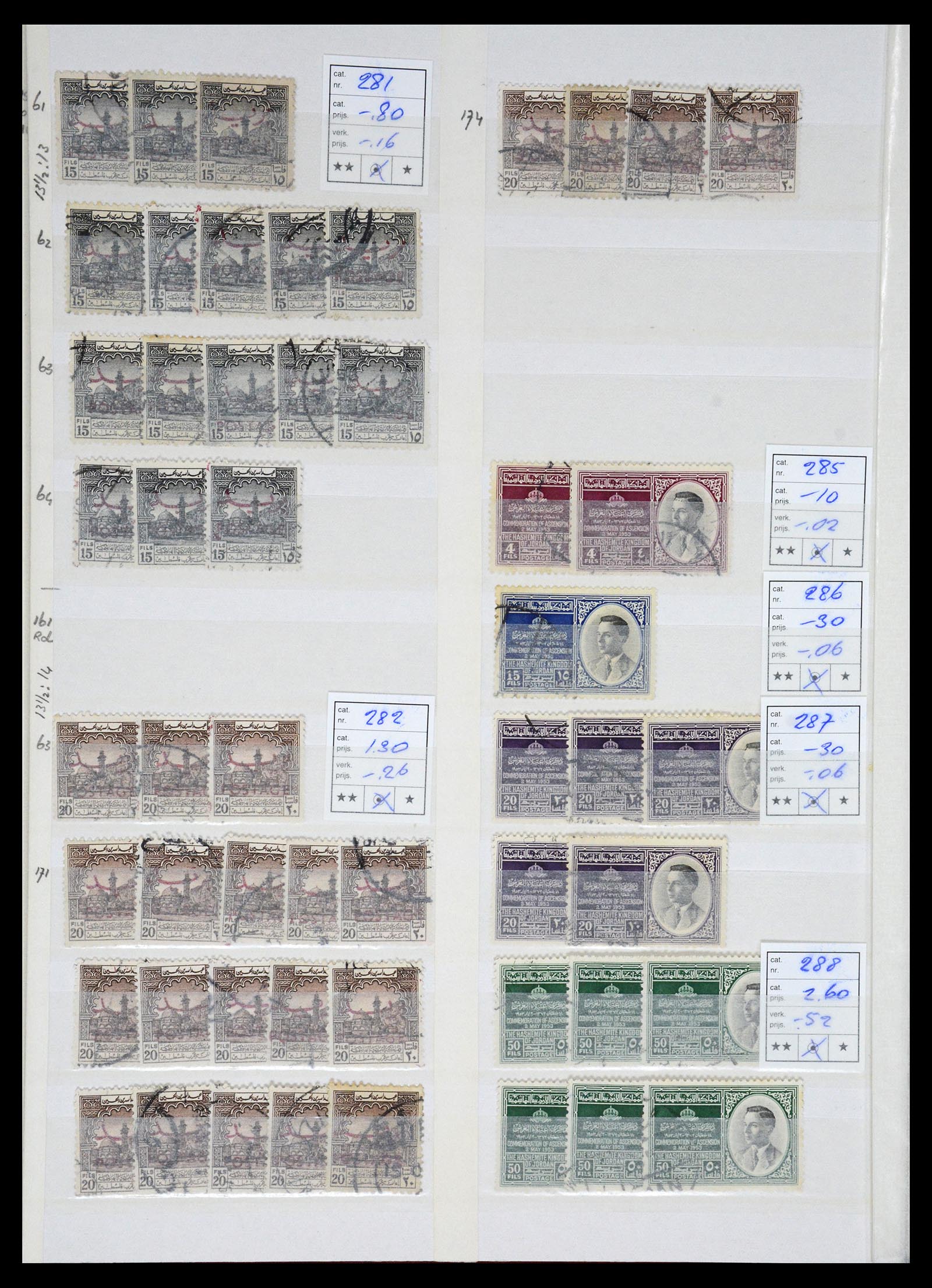 36468 014 - Postzegelverzameling 36468 Jordanië 1920-1998.