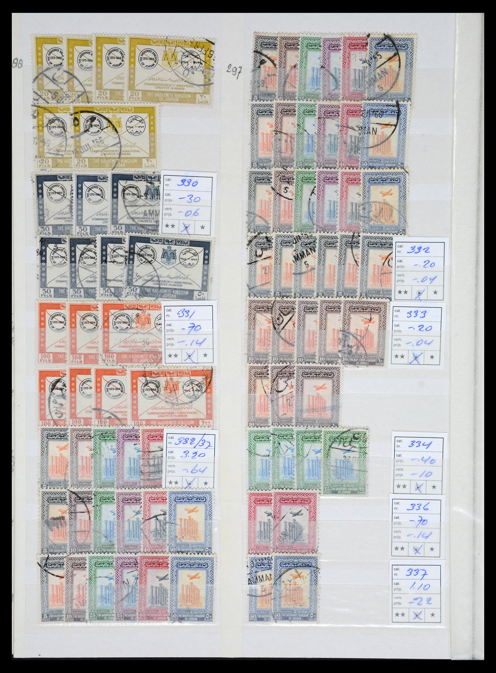 36468 022 - Postzegelverzameling 36468 Jordanië 1920-1998.