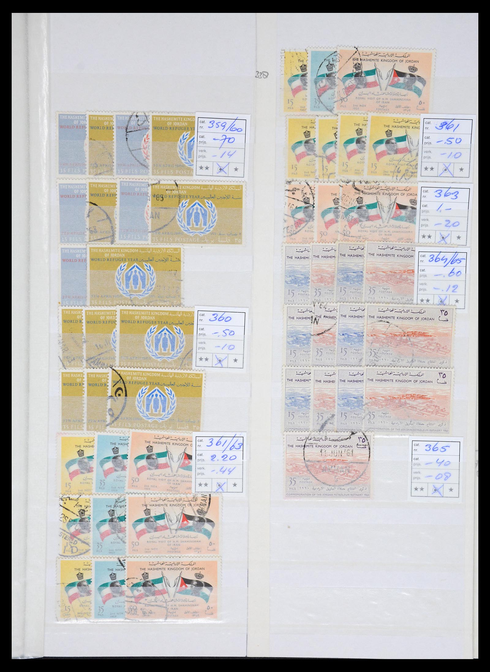 36468 025 - Postzegelverzameling 36468 Jordanië 1920-1998.