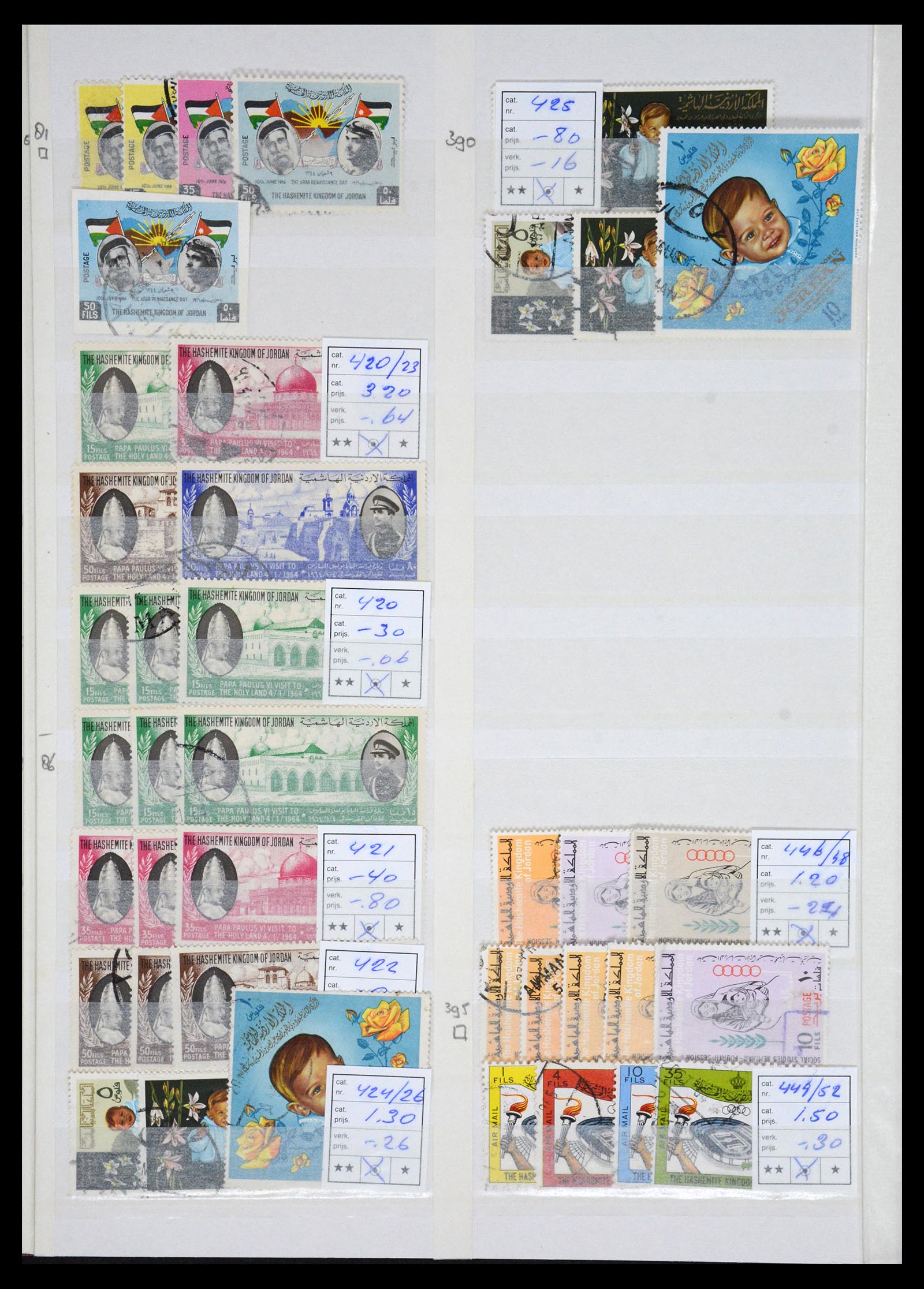 36468 028 - Postzegelverzameling 36468 Jordanië 1920-1998.