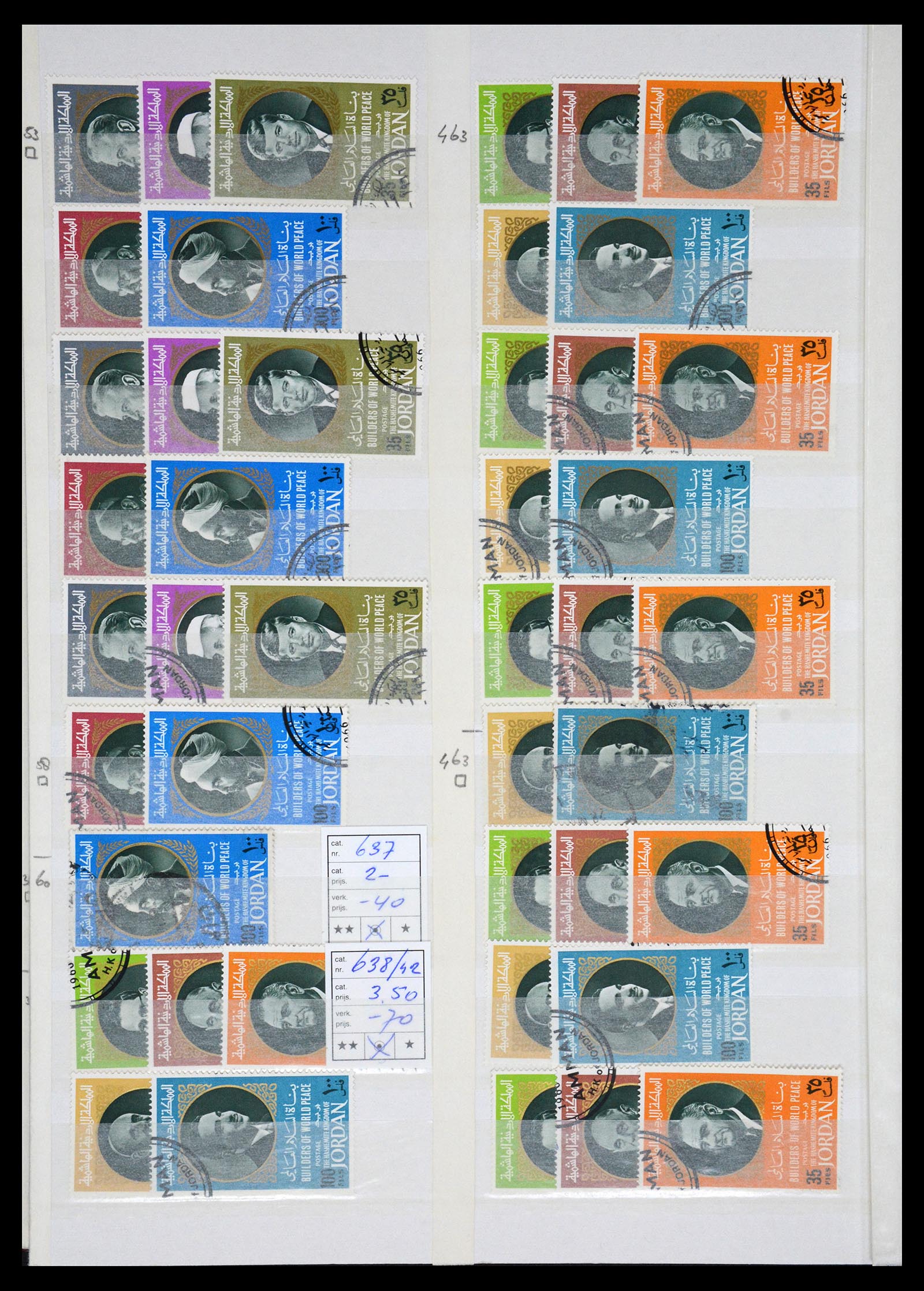 36468 034 - Postzegelverzameling 36468 Jordanië 1920-1998.