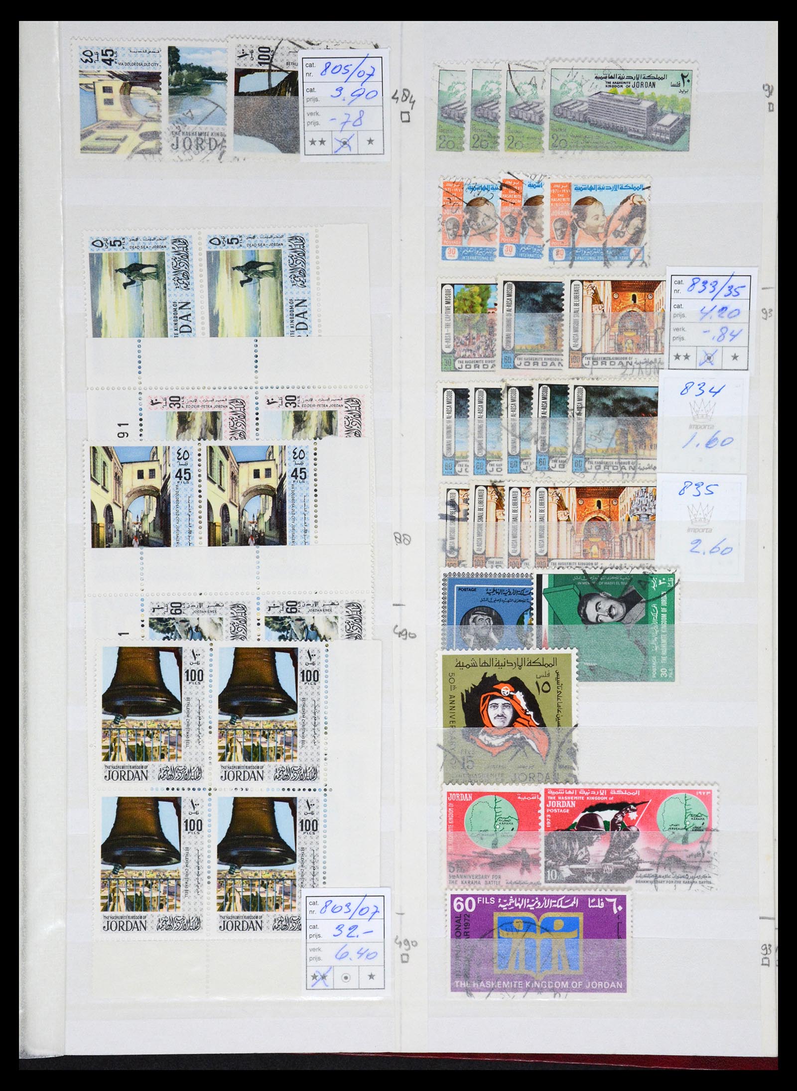 36468 037 - Postzegelverzameling 36468 Jordanië 1920-1998.
