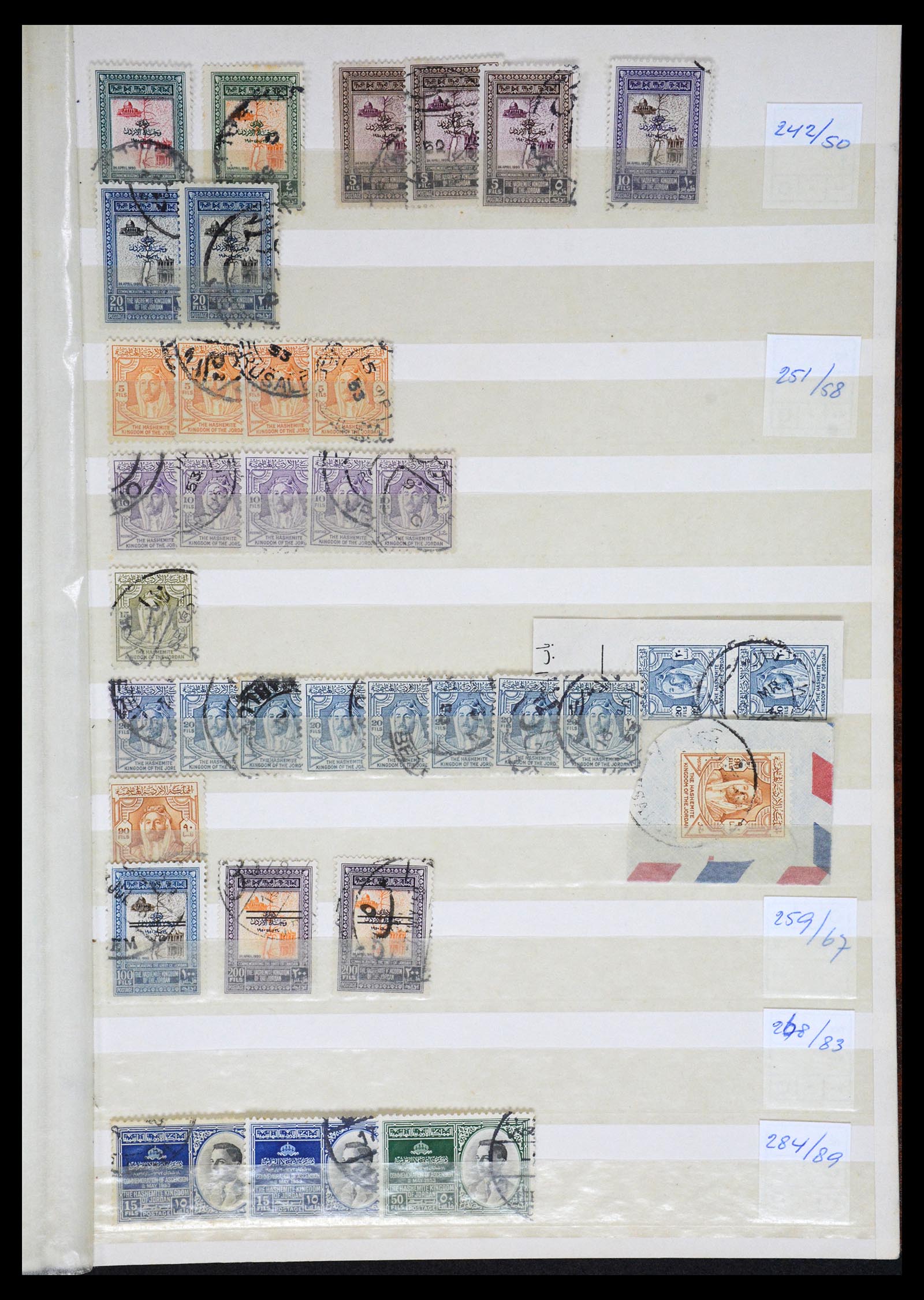 36468 059 - Postzegelverzameling 36468 Jordanië 1920-1998.