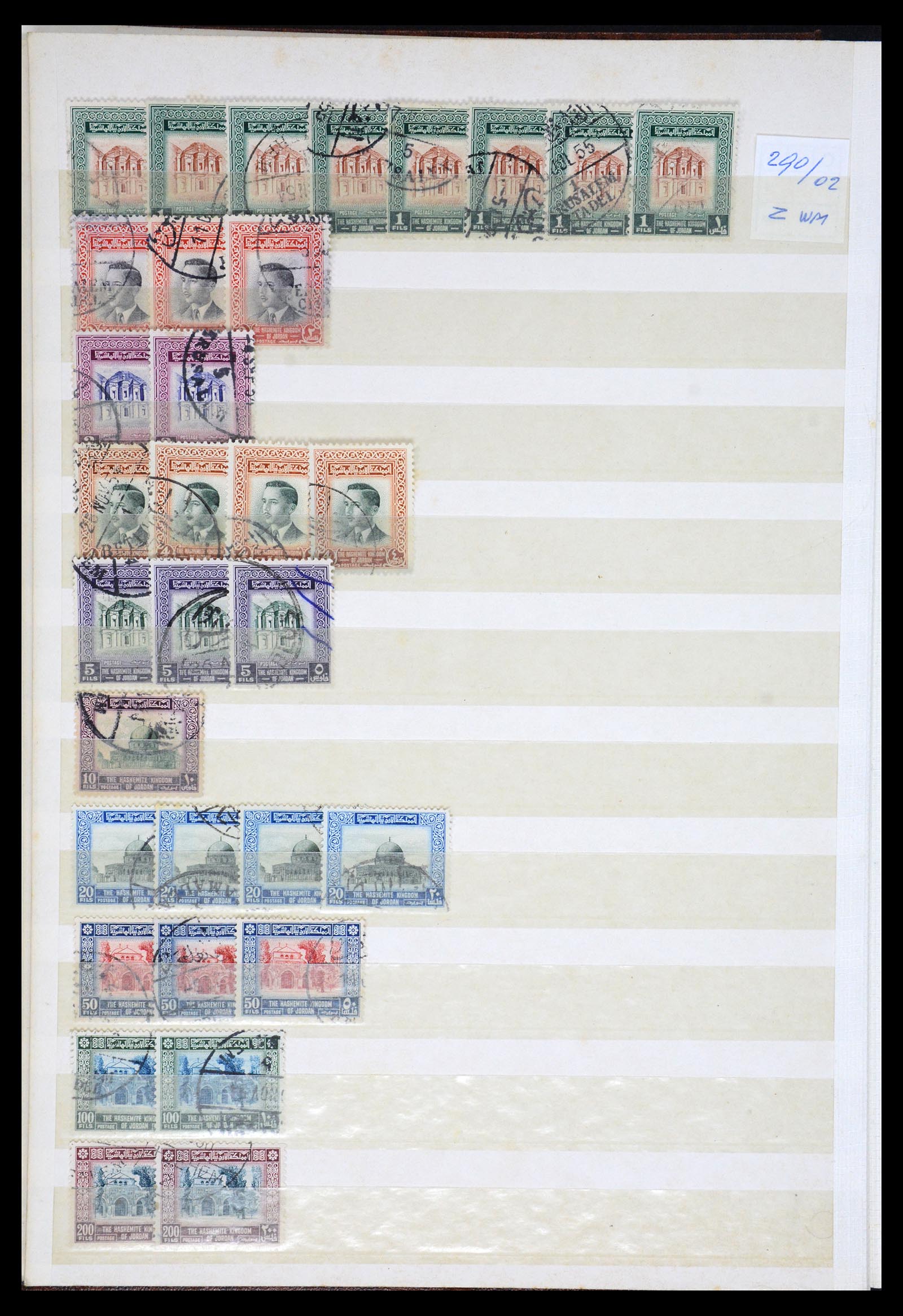 36468 060 - Postzegelverzameling 36468 Jordanië 1920-1998.