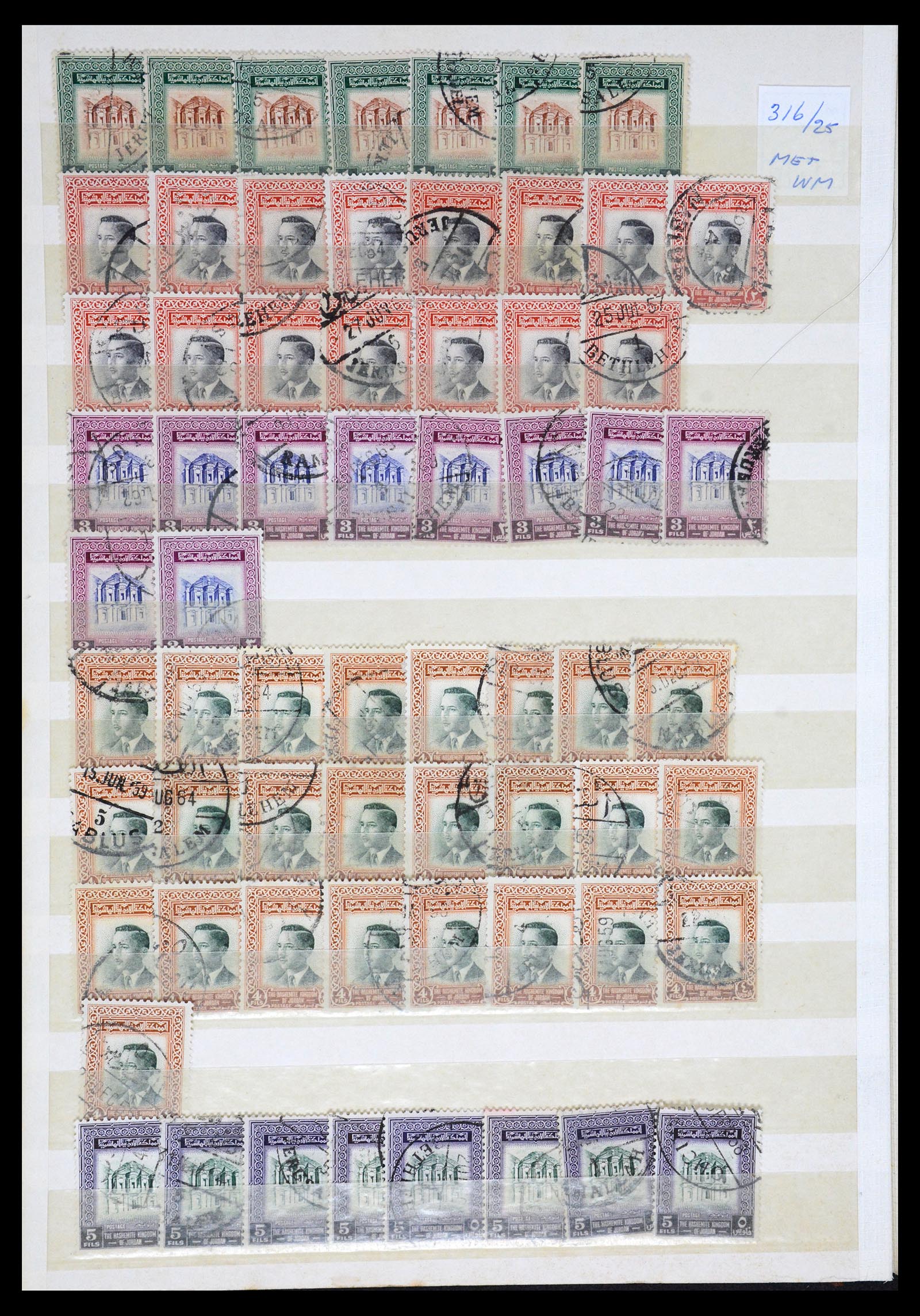 36468 062 - Postzegelverzameling 36468 Jordanië 1920-1998.