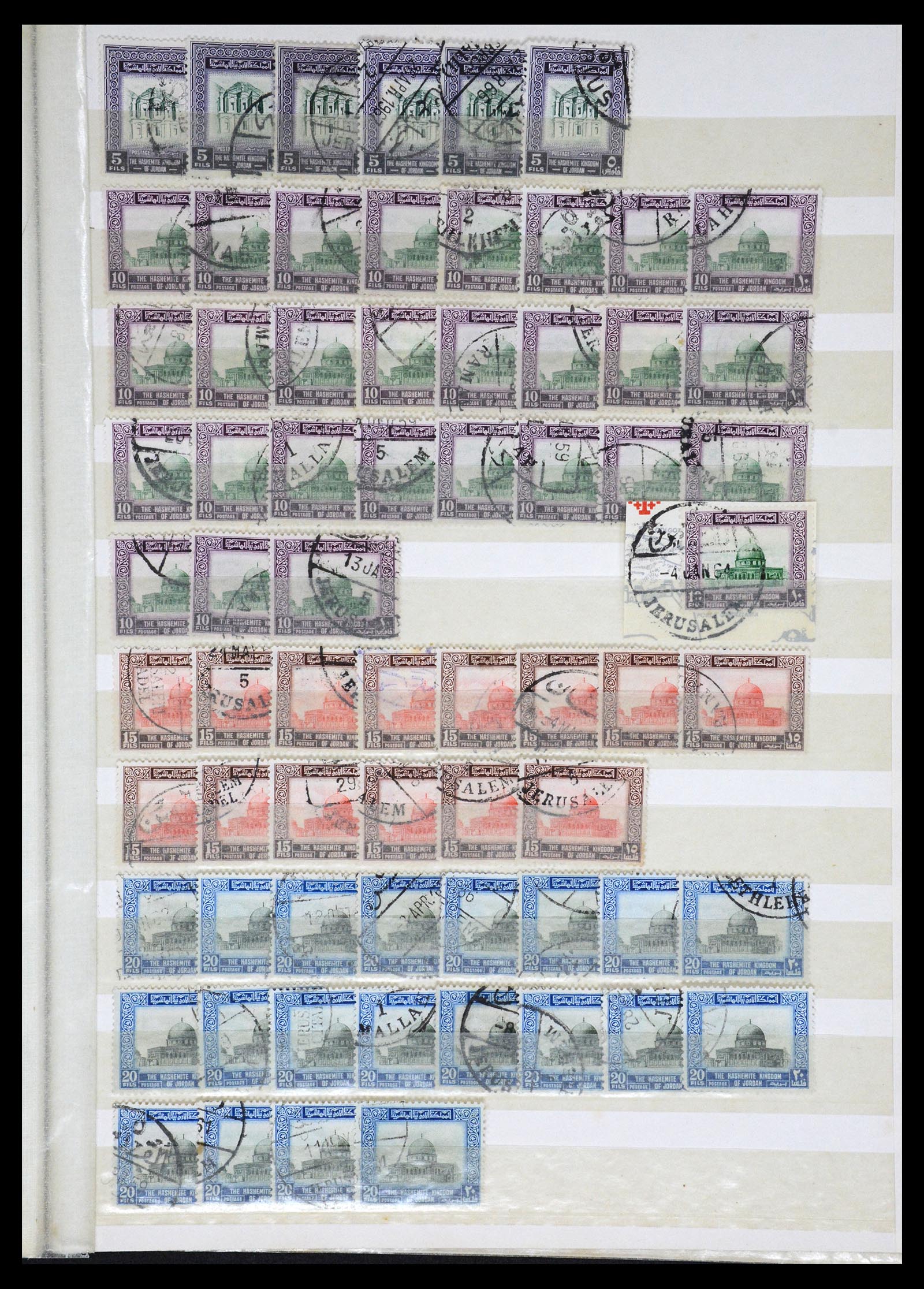 36468 063 - Postzegelverzameling 36468 Jordanië 1920-1998.