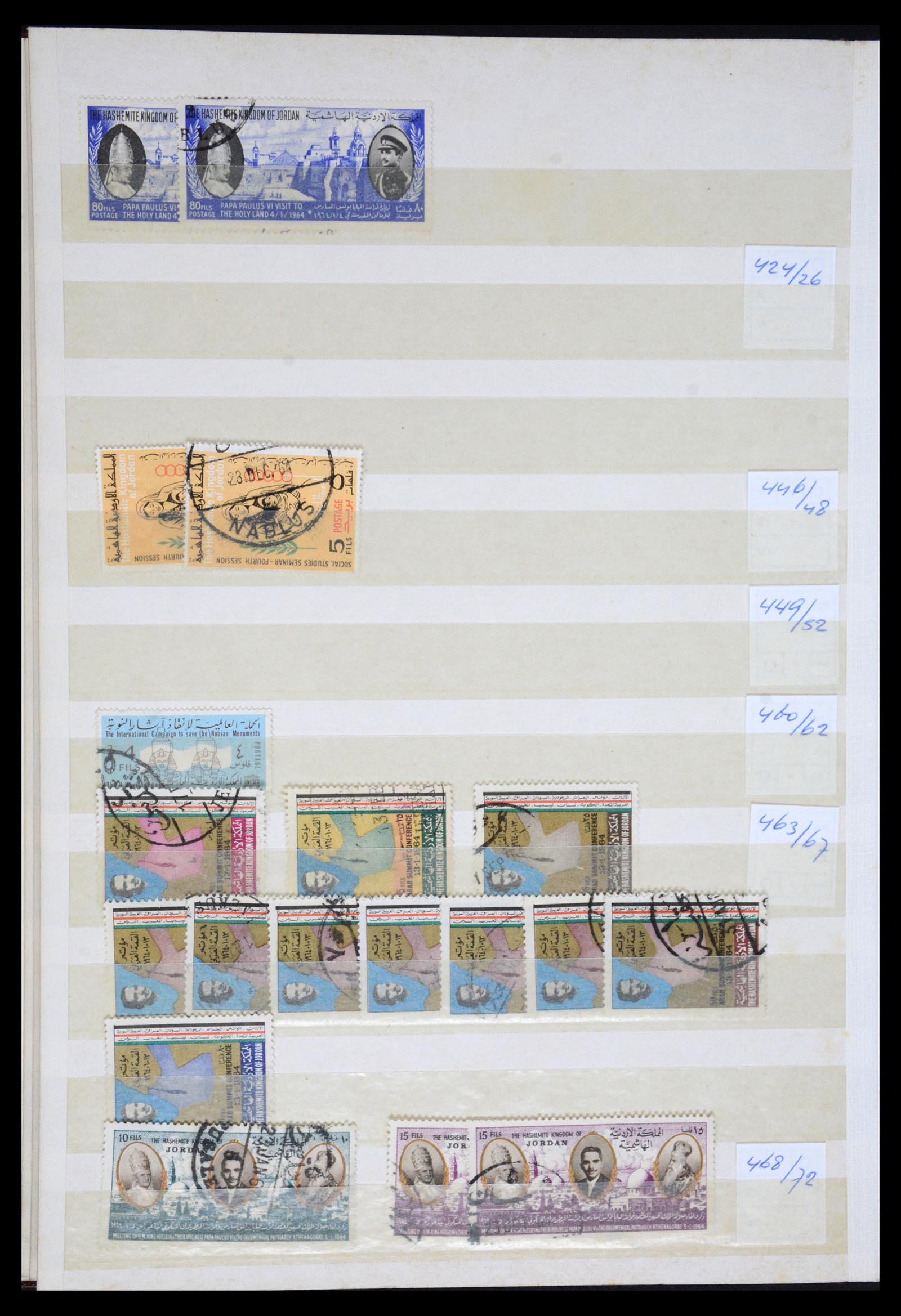 36468 070 - Postzegelverzameling 36468 Jordanië 1920-1998.