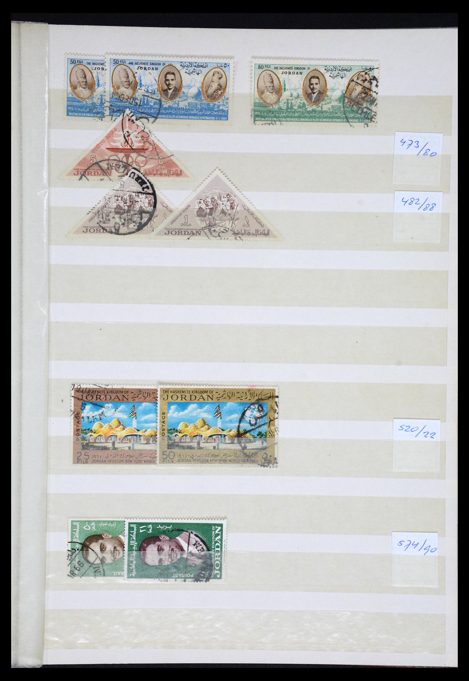 36468 071 - Postzegelverzameling 36468 Jordanië 1920-1998.