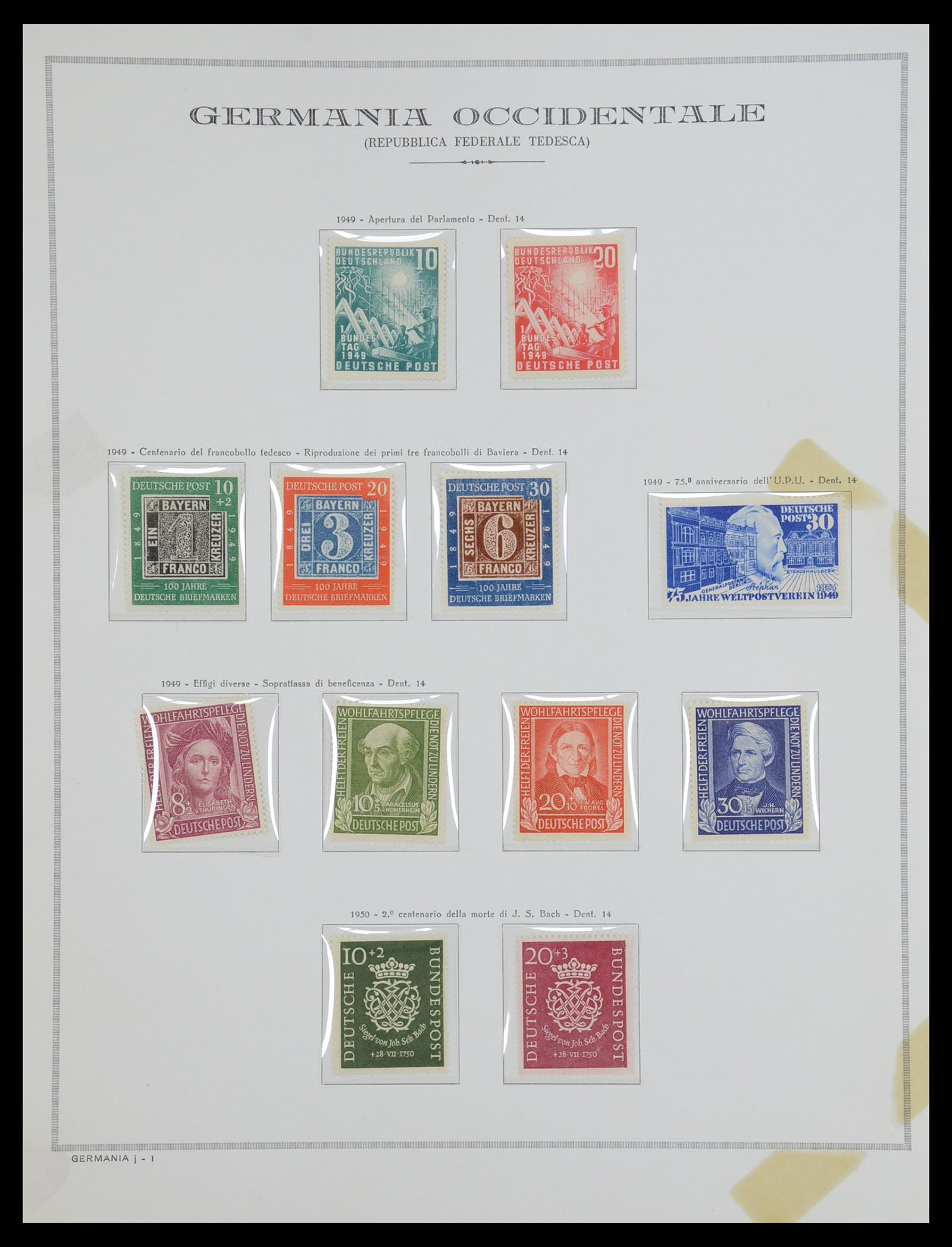 36470 001 - Stamp collection 36470 Bundespost 1949-1969.