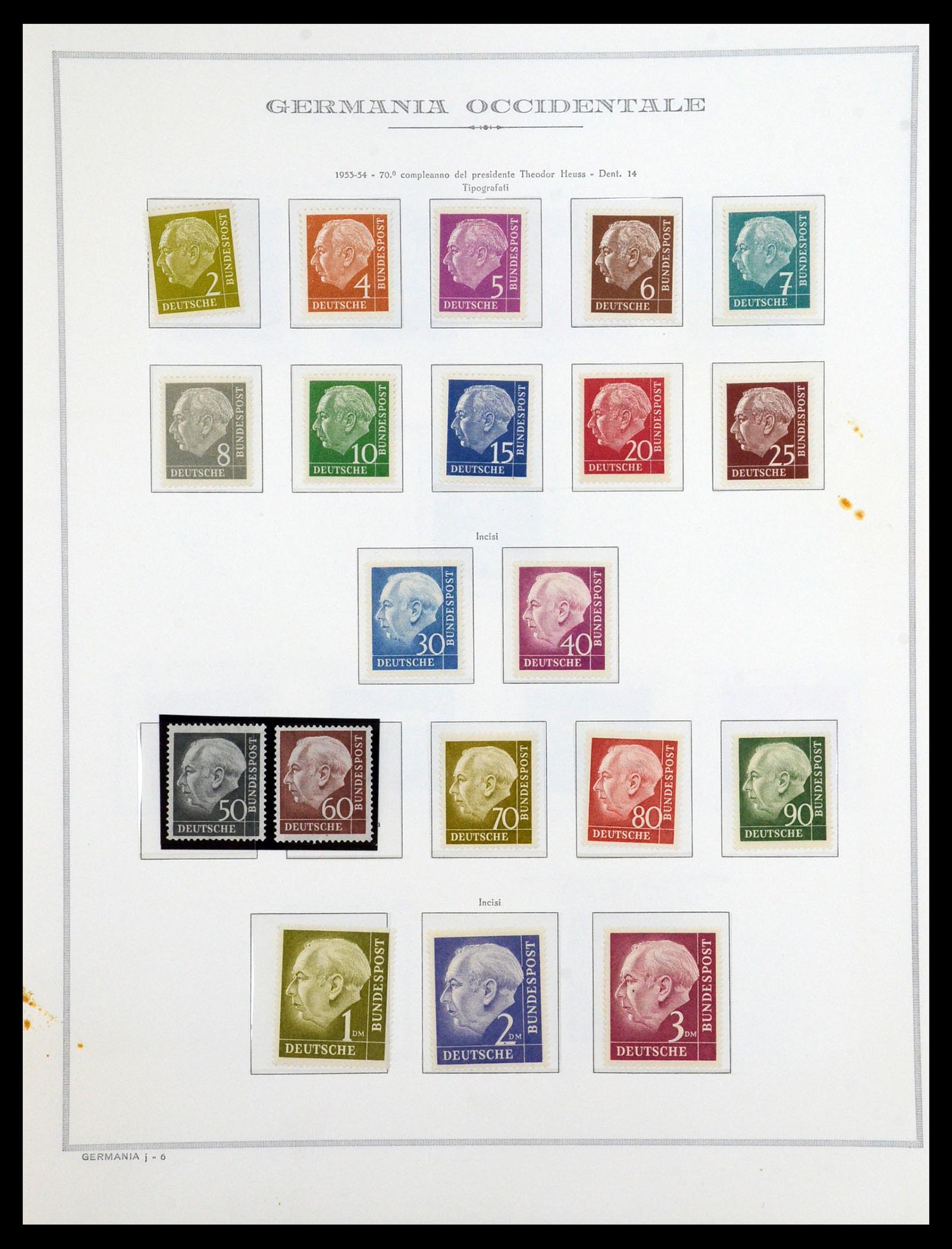 36470 008 - Postzegelverzameling 36470 Bundespost 1949-1969.
