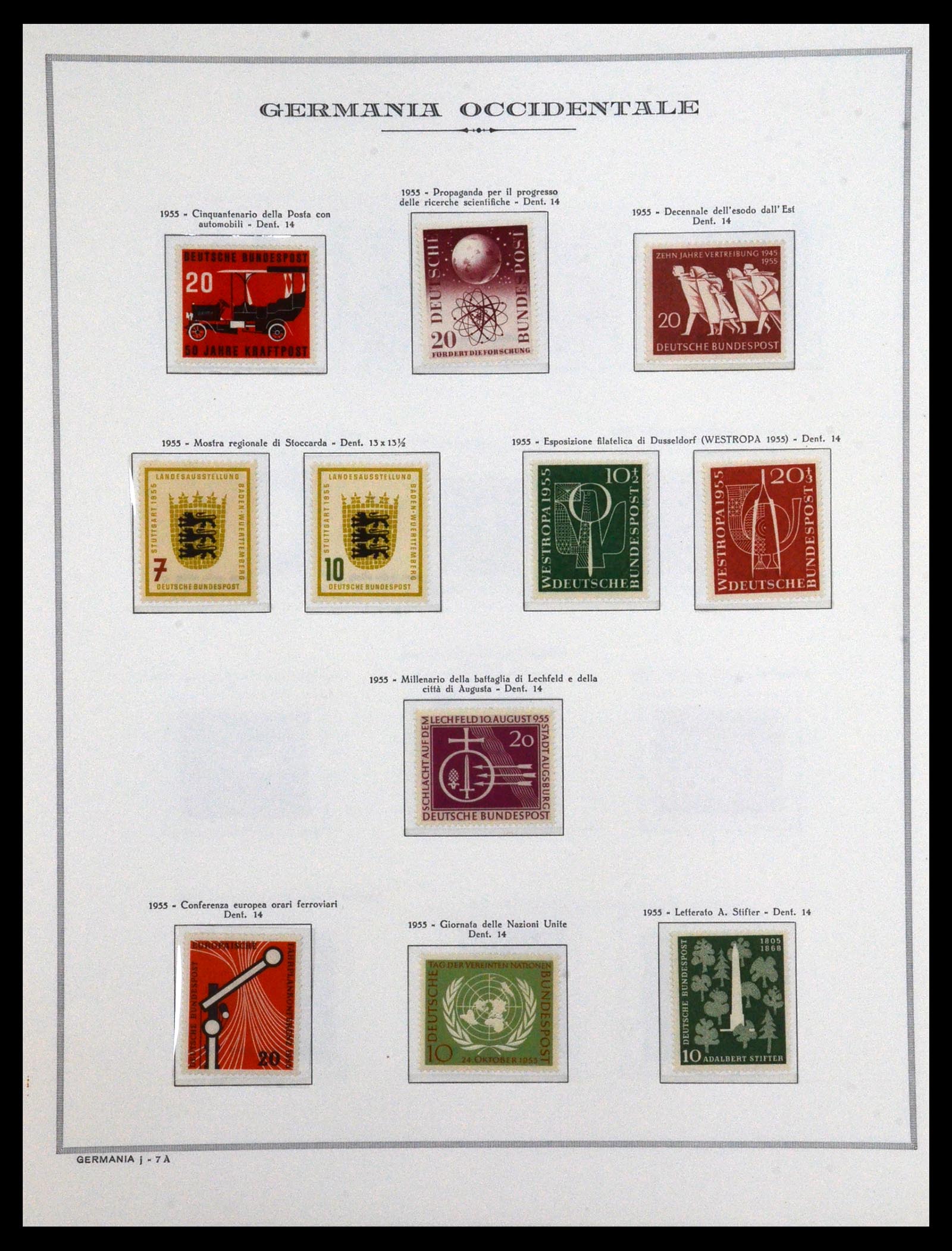 36470 010 - Stamp collection 36470 Bundespost 1949-1969.
