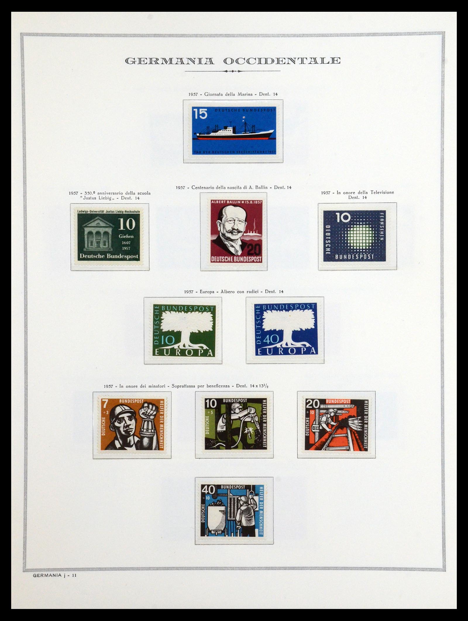 36470 014 - Postzegelverzameling 36470 Bundespost 1949-1969.