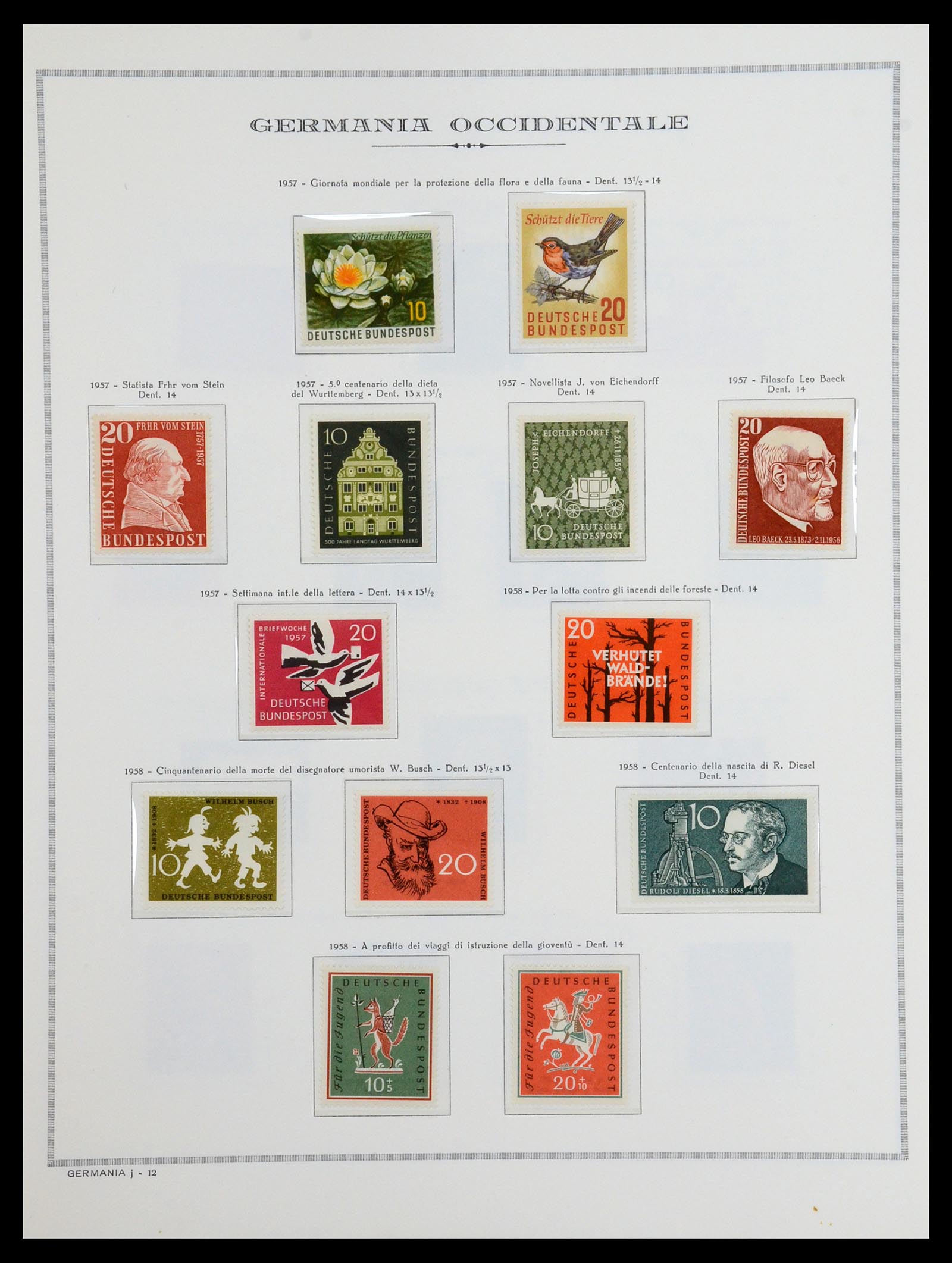 36470 015 - Stamp collection 36470 Bundespost 1949-1969.