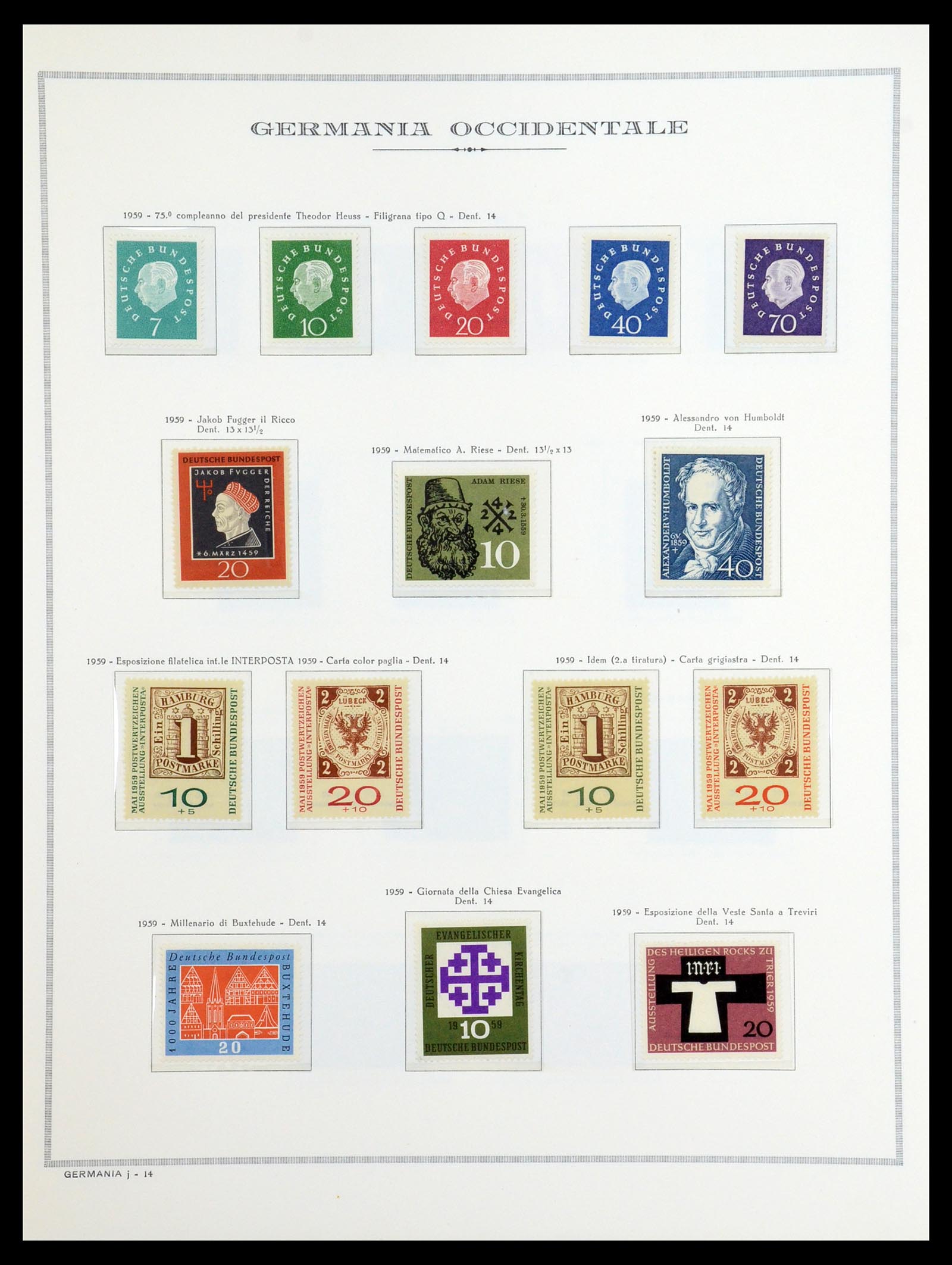 36470 017 - Postzegelverzameling 36470 Bundespost 1949-1969.
