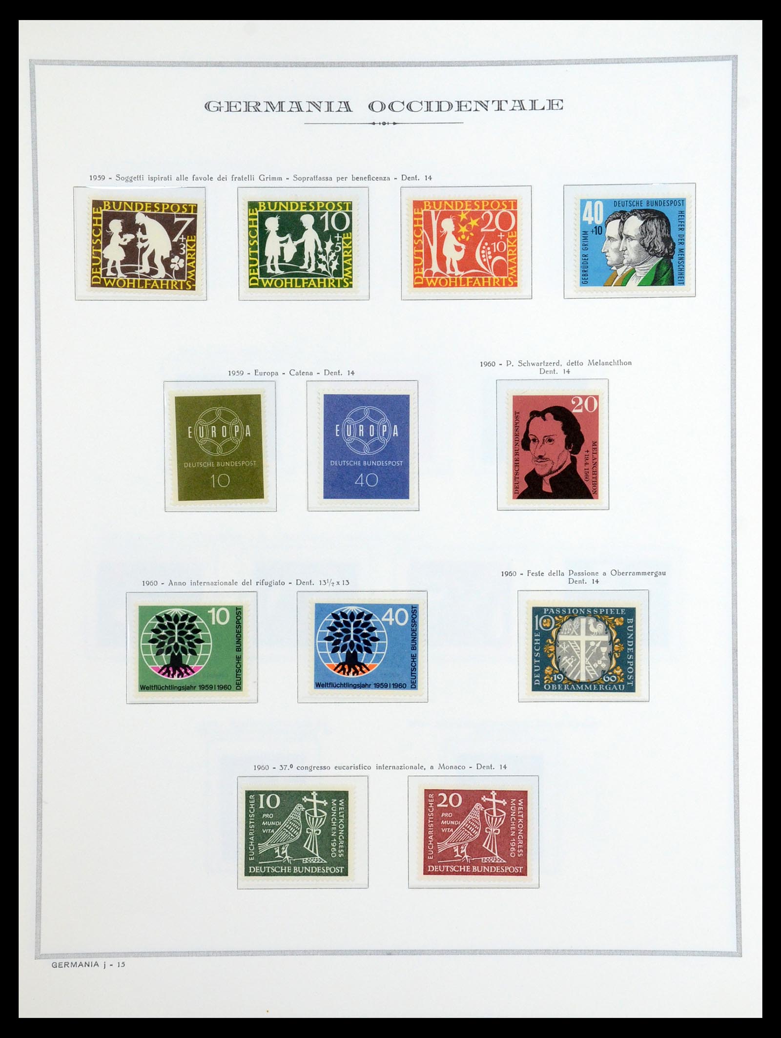 36470 018 - Postzegelverzameling 36470 Bundespost 1949-1969.