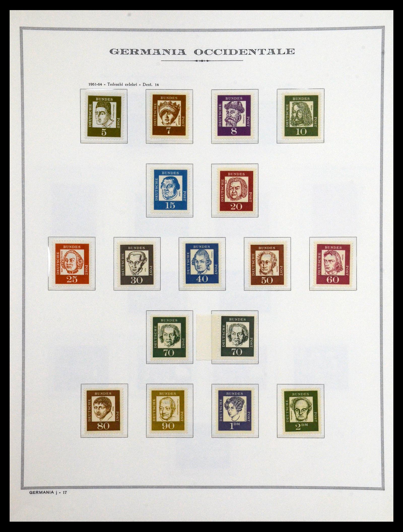36470 020 - Postzegelverzameling 36470 Bundespost 1949-1969.