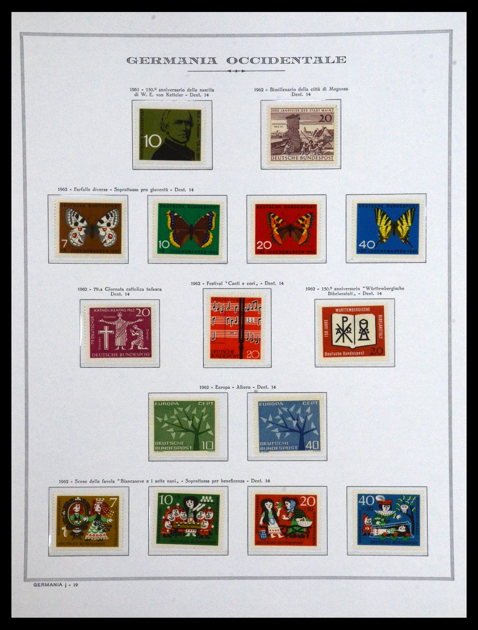 36470 022 - Postzegelverzameling 36470 Bundespost 1949-1969.