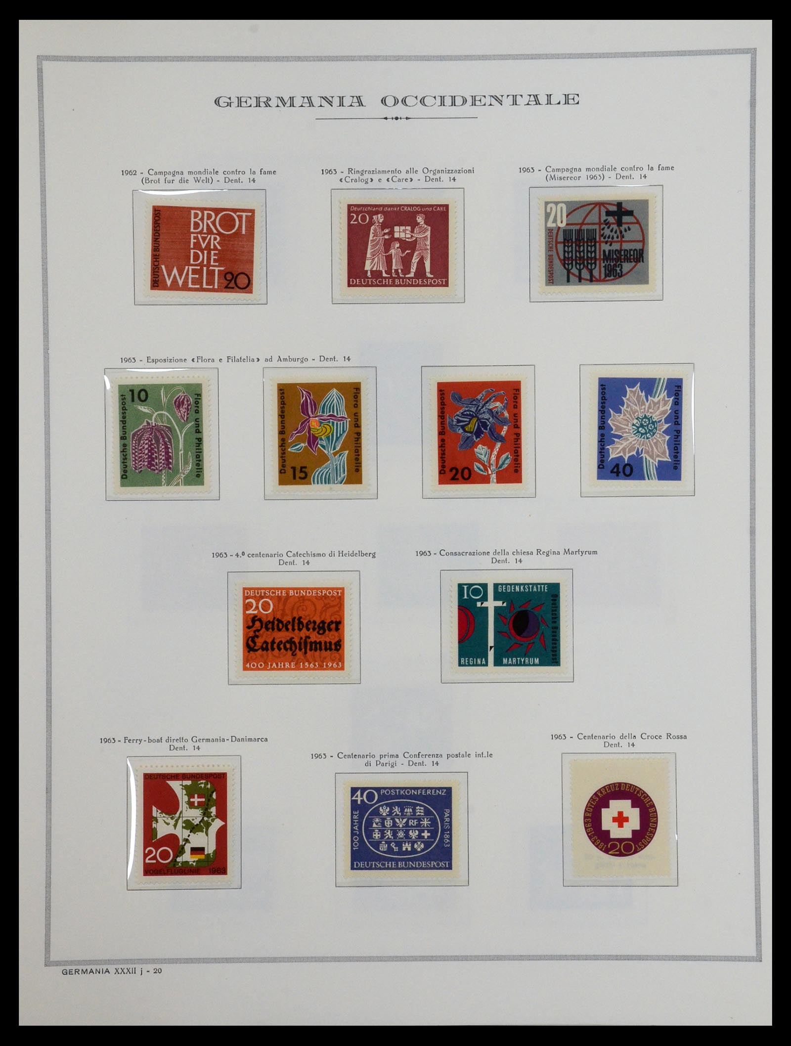 36470 023 - Postzegelverzameling 36470 Bundespost 1949-1969.