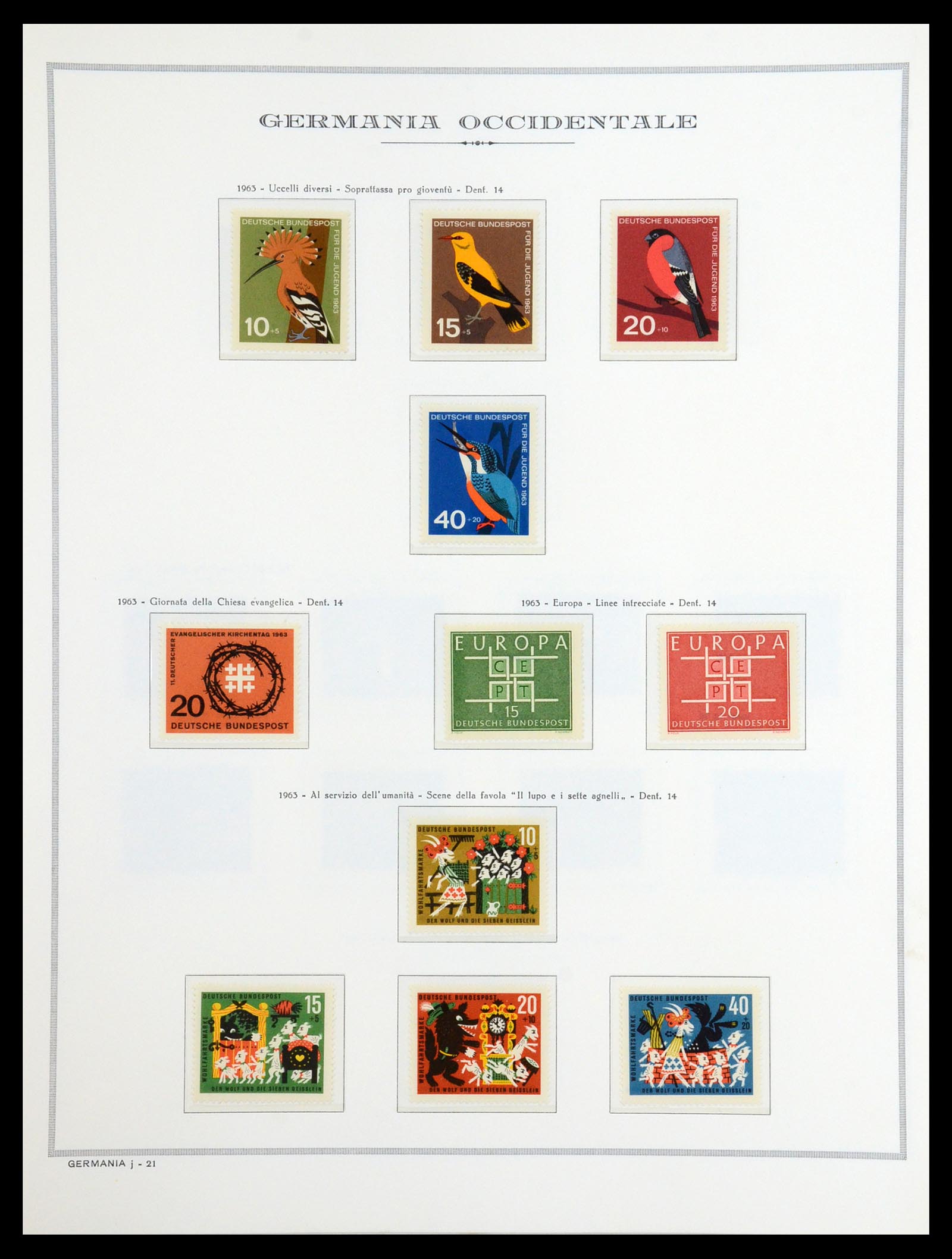 36470 024 - Postzegelverzameling 36470 Bundespost 1949-1969.