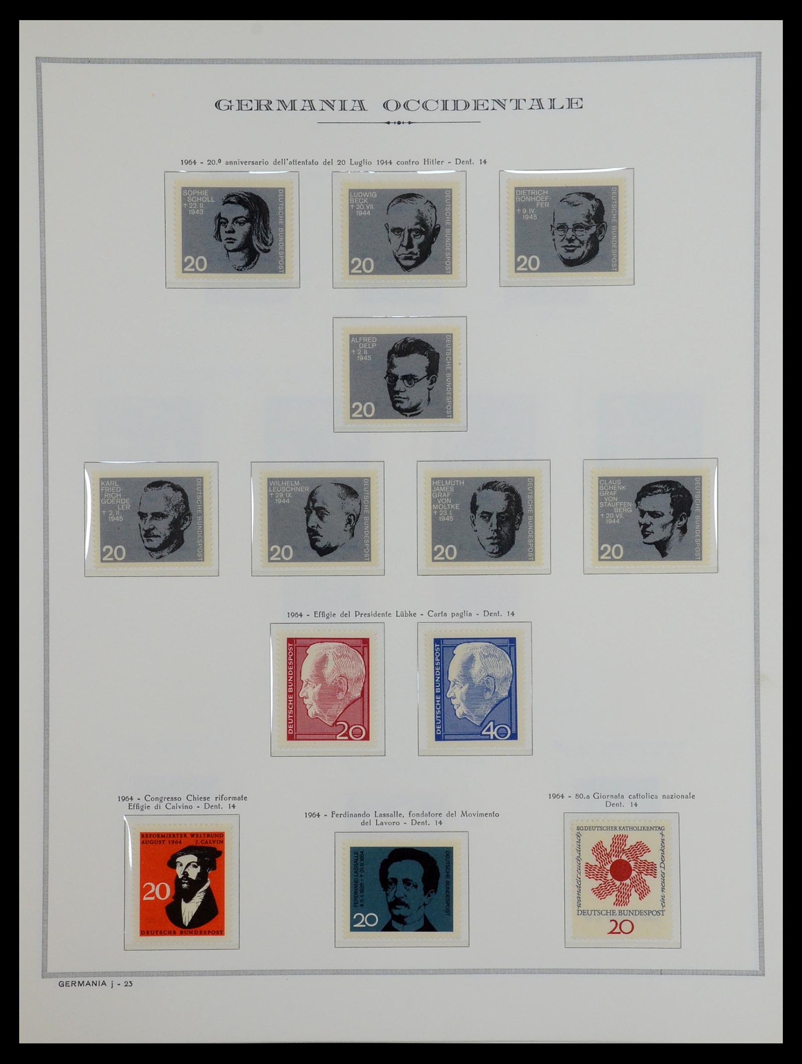 36470 026 - Postzegelverzameling 36470 Bundespost 1949-1969.