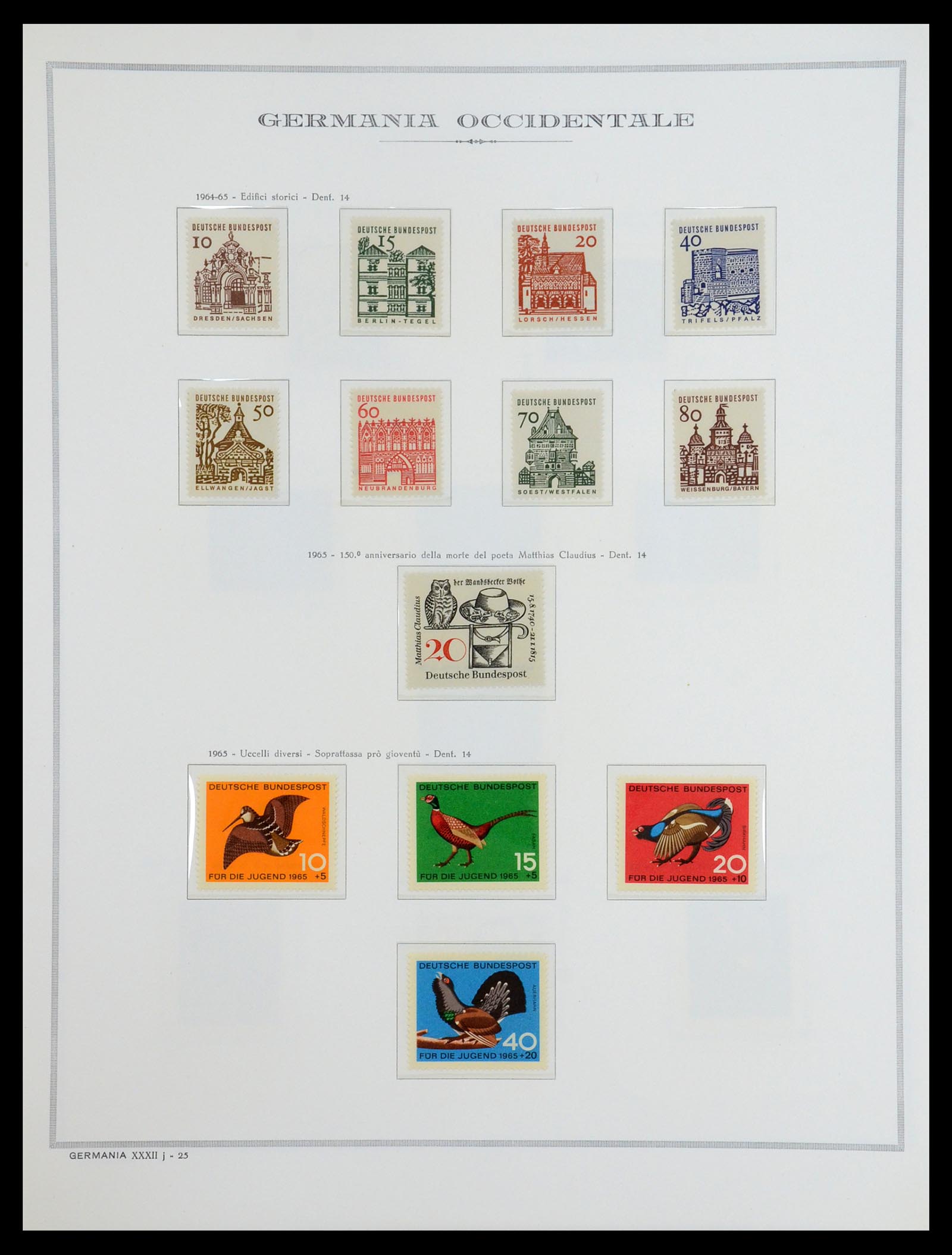 36470 028 - Postzegelverzameling 36470 Bundespost 1949-1969.