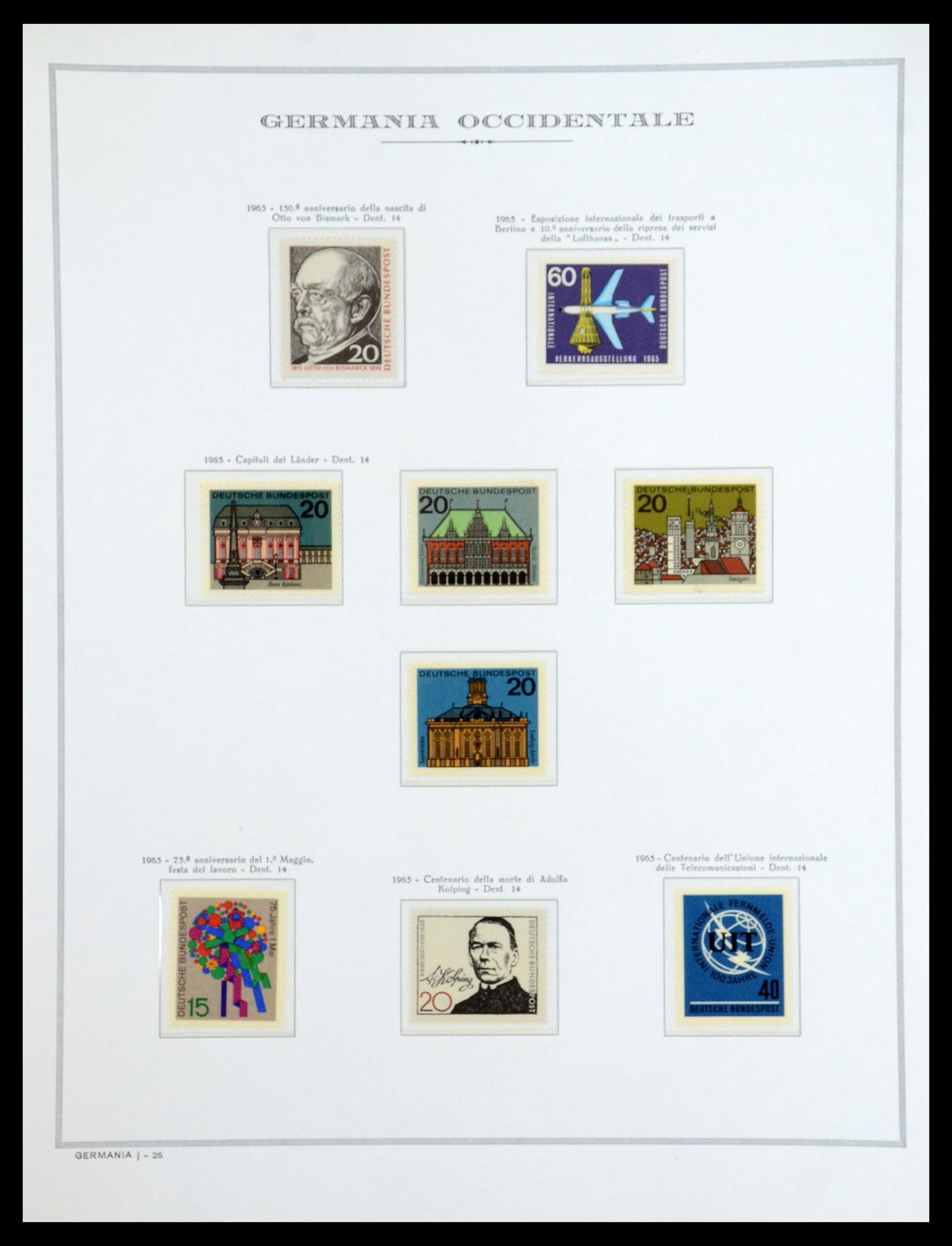 36470 029 - Postzegelverzameling 36470 Bundespost 1949-1969.