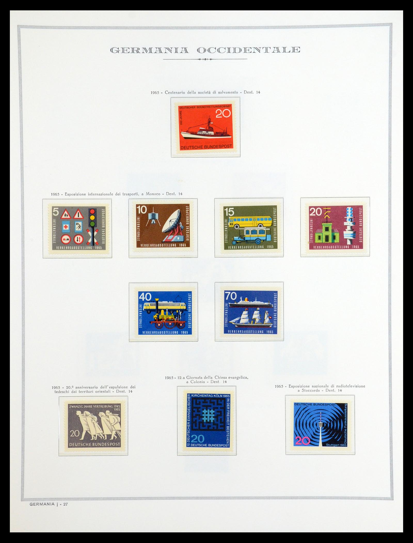 36470 030 - Postzegelverzameling 36470 Bundespost 1949-1969.
