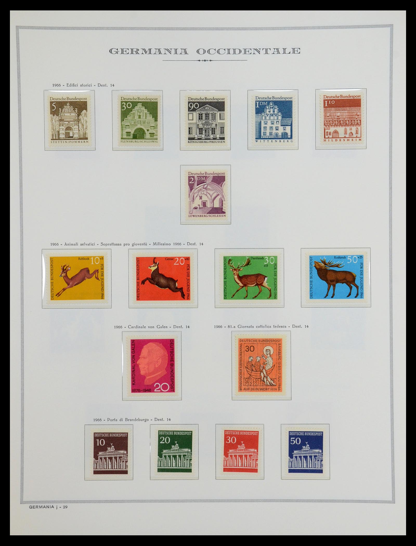 36470 032 - Postzegelverzameling 36470 Bundespost 1949-1969.