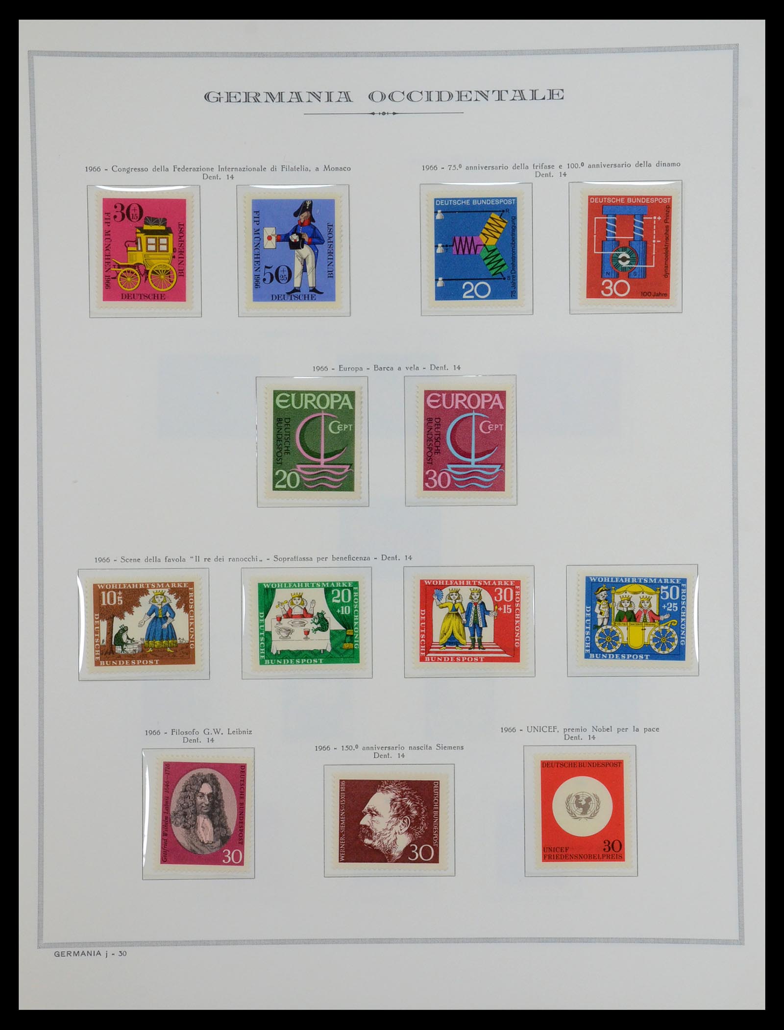36470 033 - Postzegelverzameling 36470 Bundespost 1949-1969.