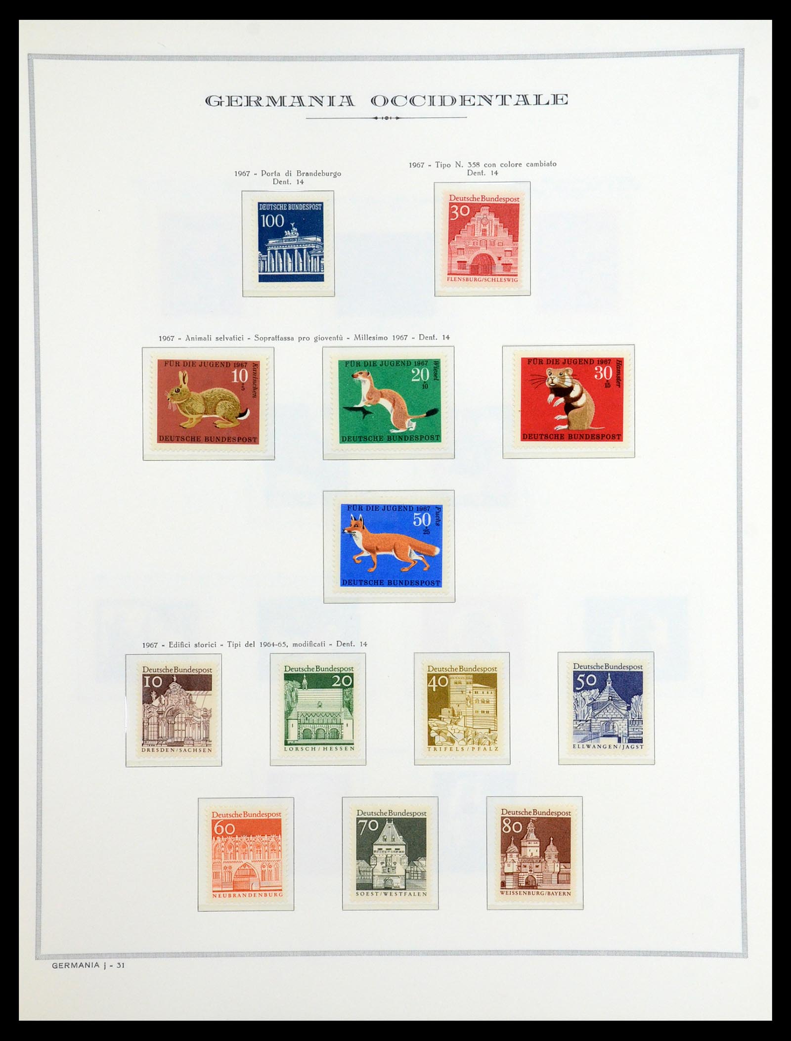 36470 034 - Postzegelverzameling 36470 Bundespost 1949-1969.