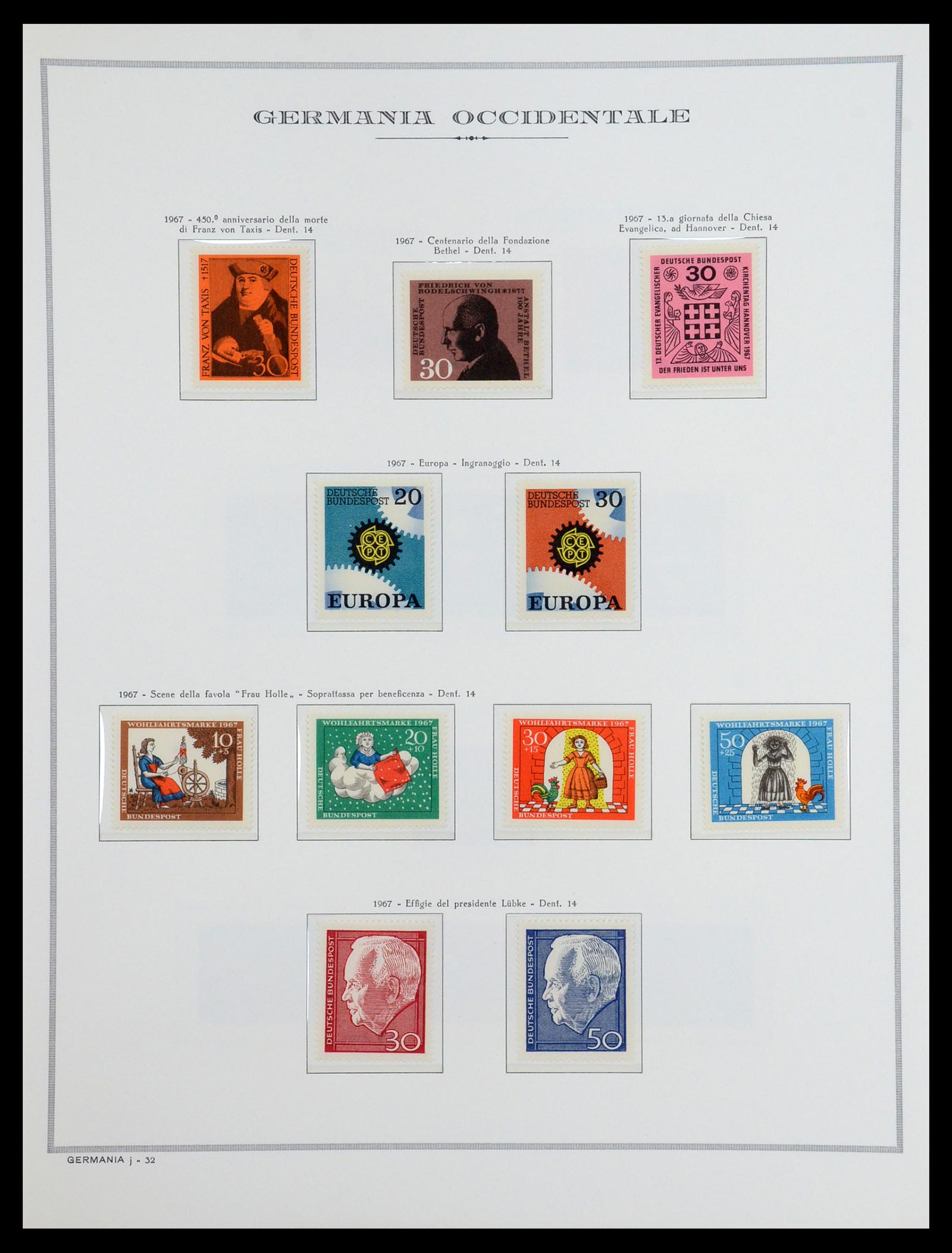 36470 035 - Postzegelverzameling 36470 Bundespost 1949-1969.